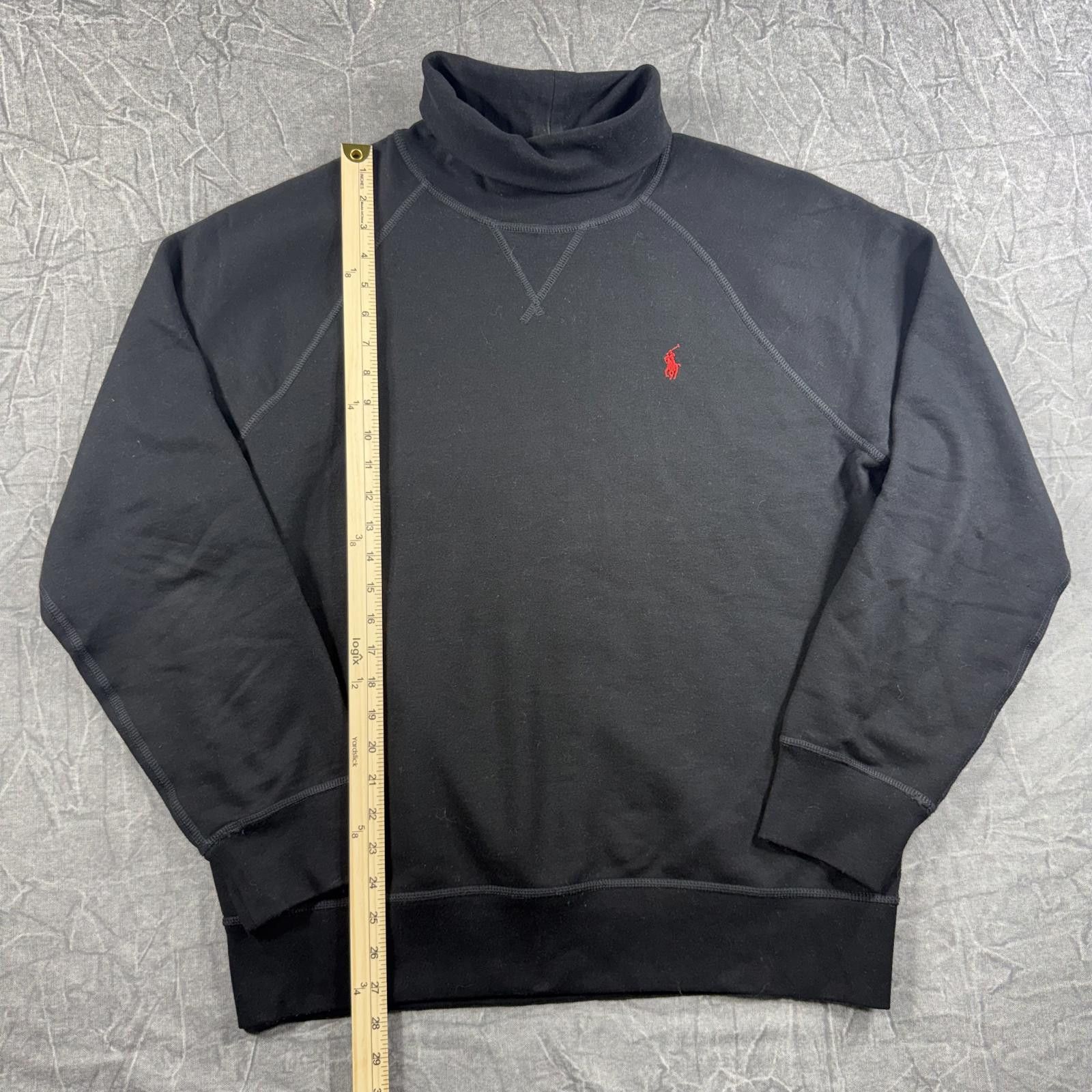 Polo Ralph Lauren Ralph Lauren Sweater Men's L Black Turtleneck Fleece Size US L / EU 52-54 / 3 - 3 Thumbnail