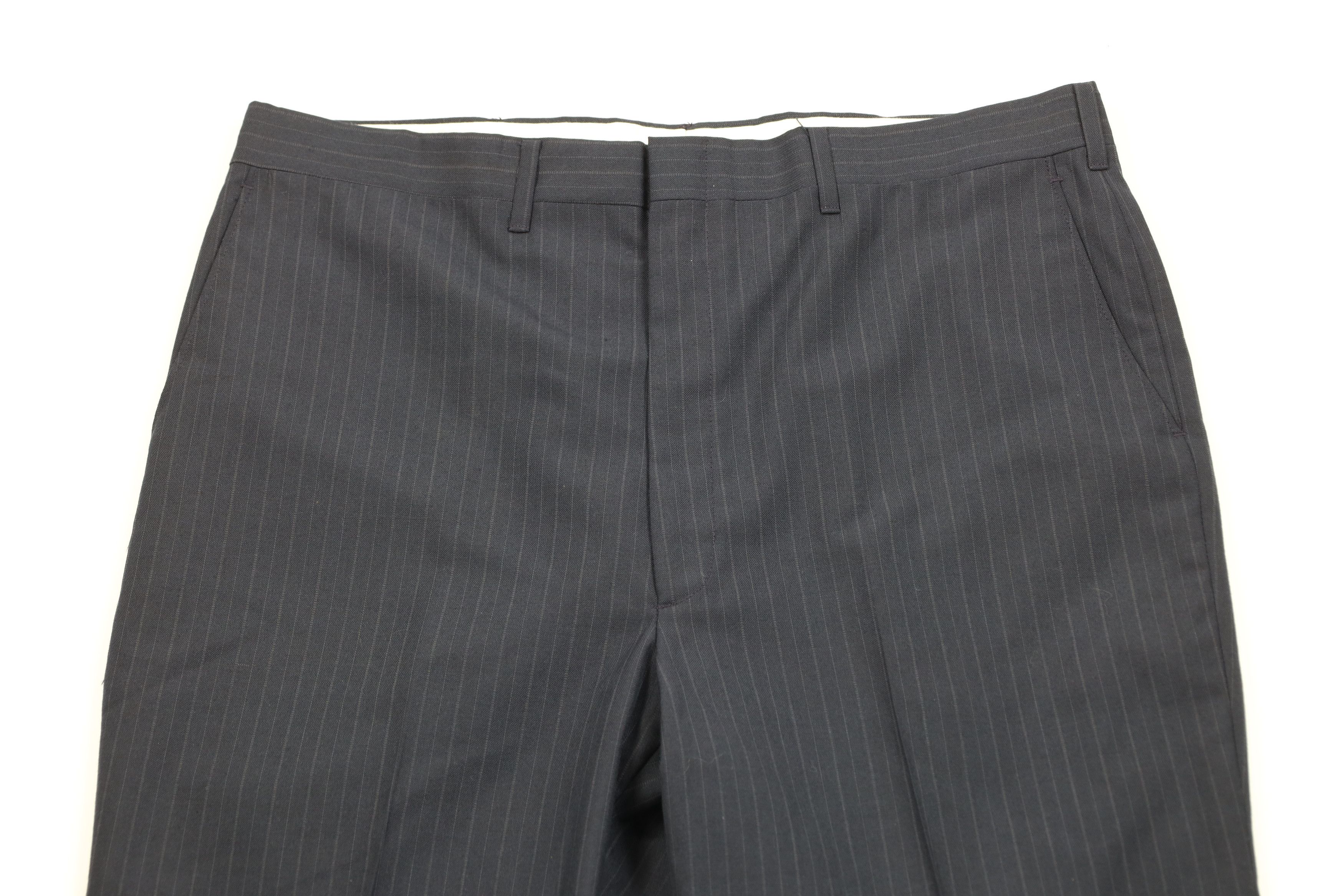 Vintage Vintage 70s Streetwear Blend Pinstriped Wide Leg Pants USA Size US 38 / EU 54 - 2 Thumbnail
