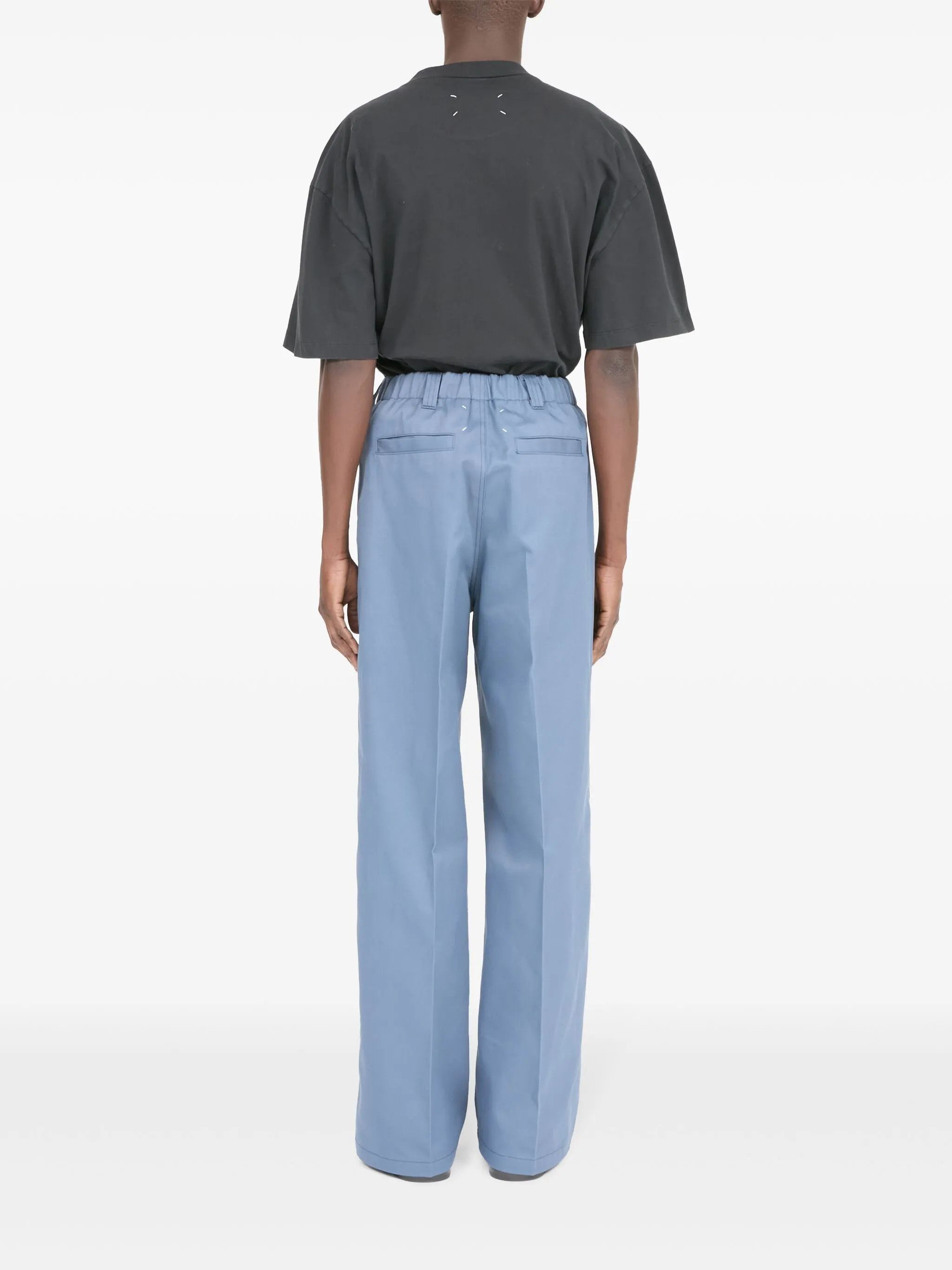 Maison Margiela o1w1db11225 Skater Chino Trousers in Blue Size US 36 / EU 52 - 4 Thumbnail