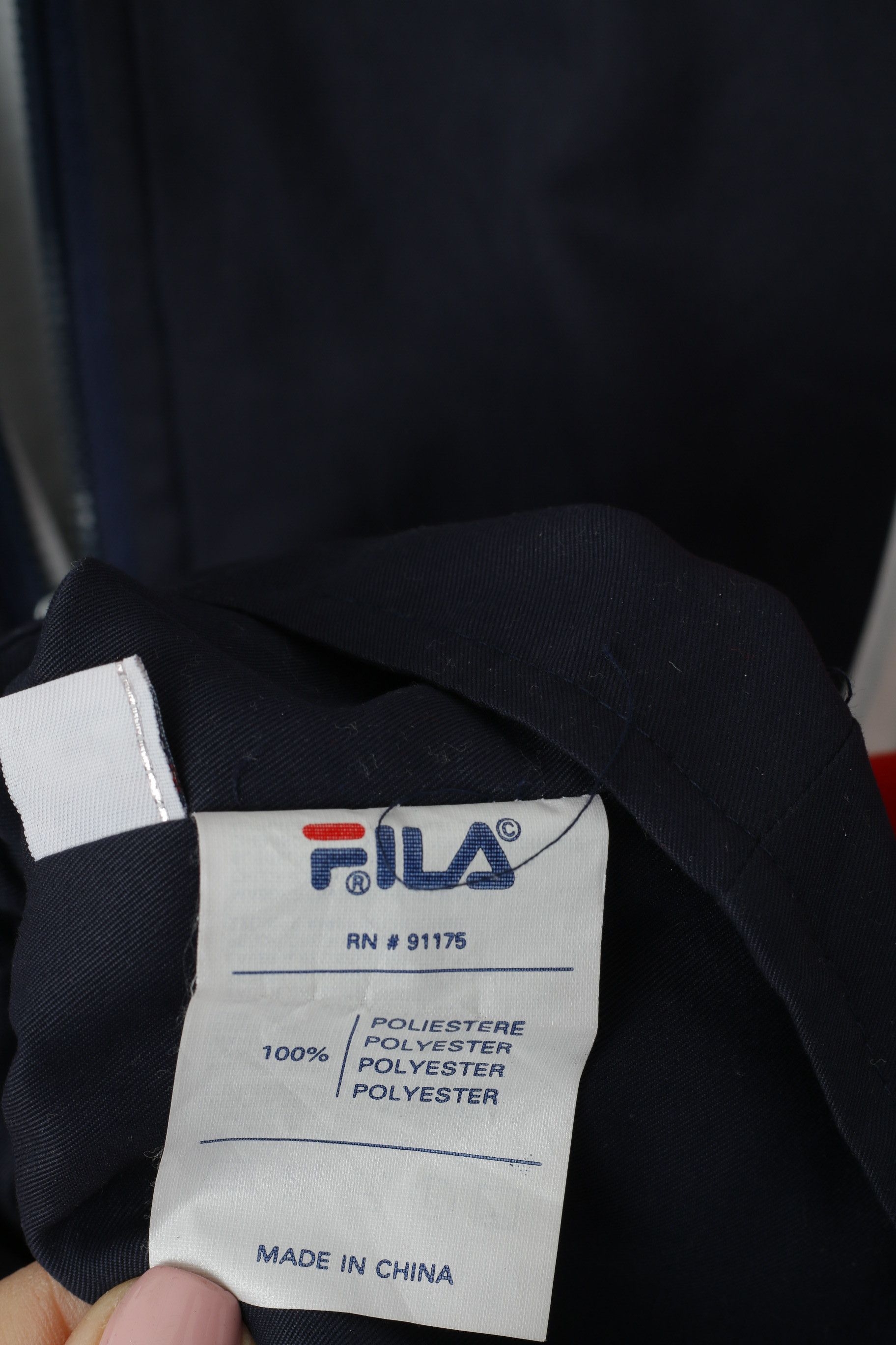 Fila FILA Women L (M) Jacket Vintage Navy 6700 Size L / US 10 / IT 46 - 4 Thumbnail
