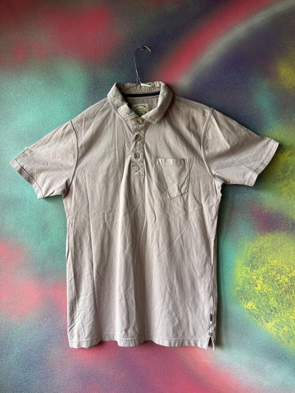 Other FatFace Men's Elm Garment Dyed Polo Shirt - Dusky Pink Size US M / EU 48-50 / 2 - 1 Thumbnail