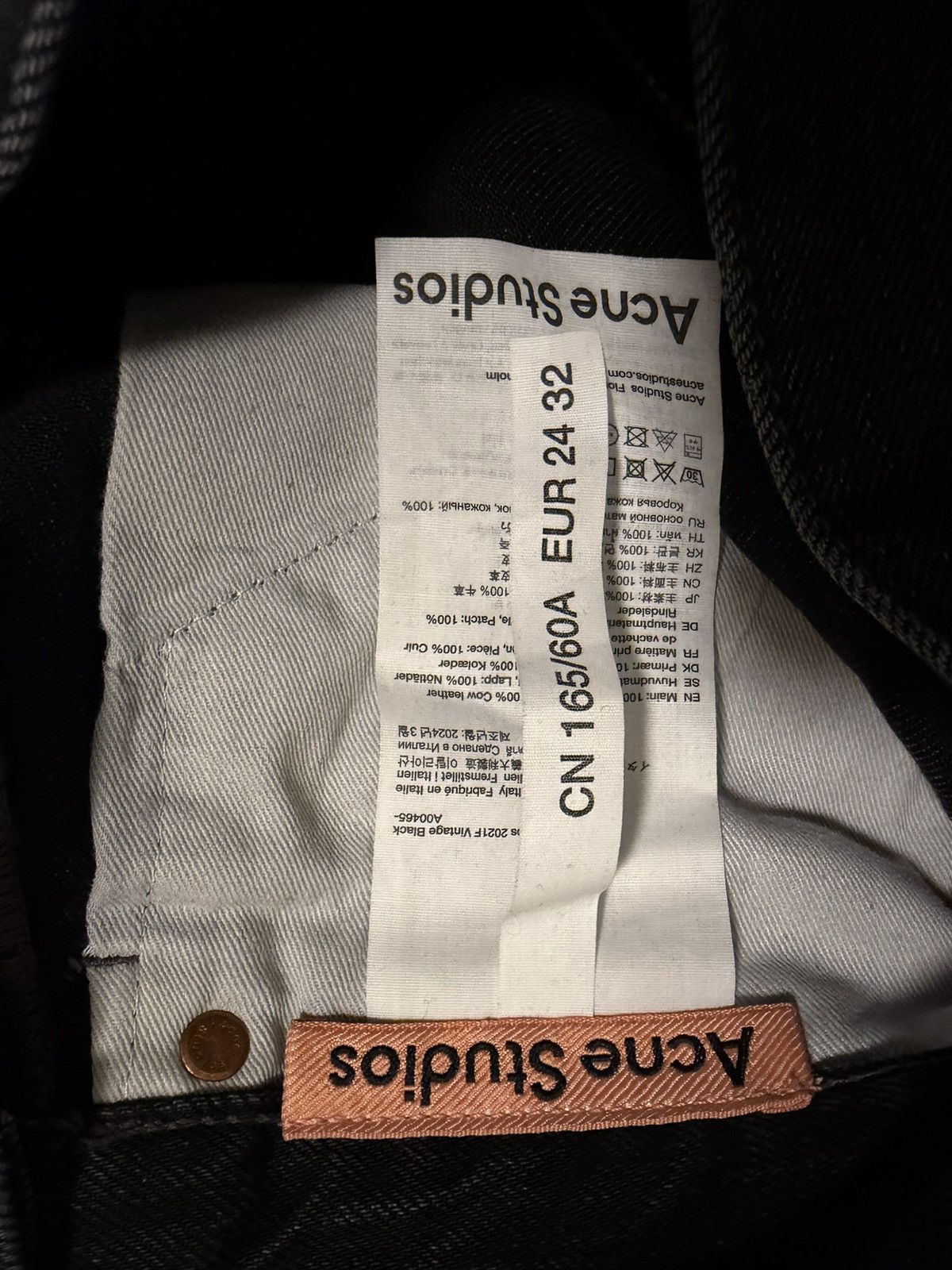 Acne Studios Acne Studio 2021F Vintage Black Size 24" / US 00 / IT 34 - 4 Thumbnail