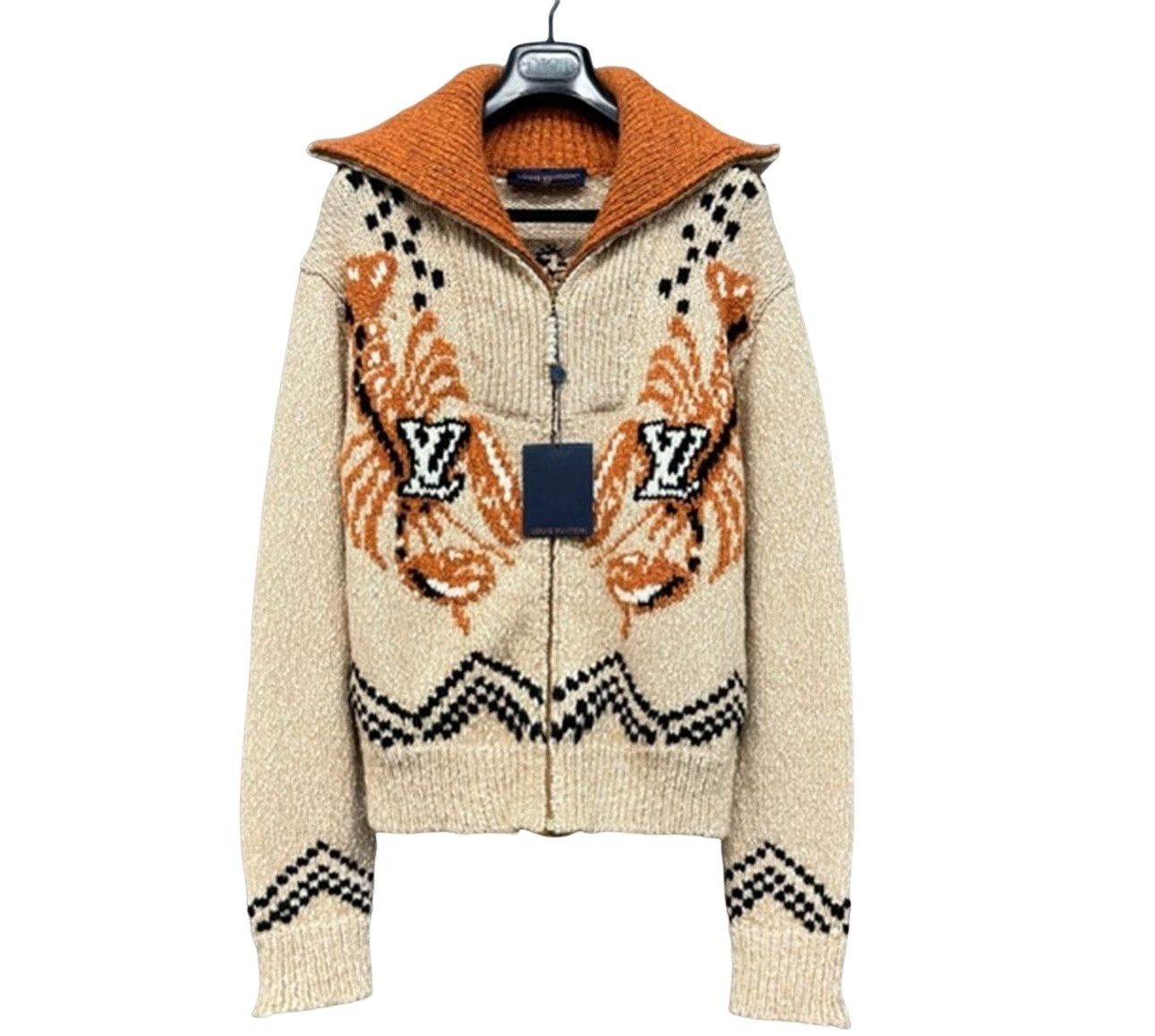Louis Vuitton Louis Vuitton Pearl Zipper Logo Knit Sweater Size S Size US S / EU 44-46 / 1 - 1 Thumbnail
