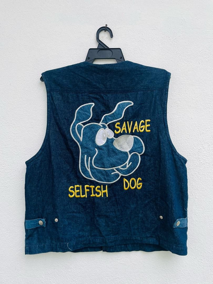 Japanese Brand Vintage Savege Selfish Dog Japanese Designer Fashion Style Size US M / EU 48-50 / 2 - 2 Thumbnail