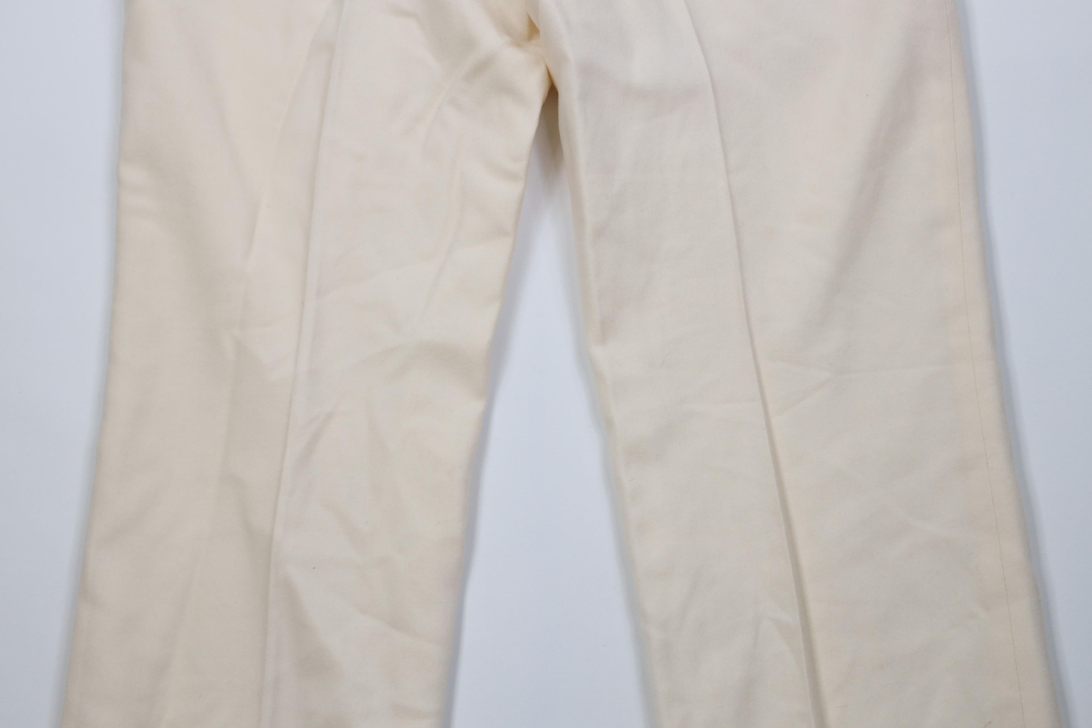 Pendleton Deadstock Vintage 90s Pendleton Knit Wide Leg Pants Cream Size 38" / US 16 / IT 52 - 11 Thumbnail