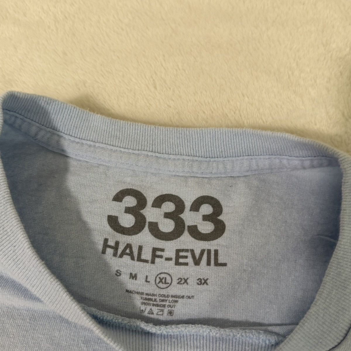 Half Evil Half Evil 333 Baby Blue T-Shirt Size US XL / EU 56 / 4 - 3 Thumbnail