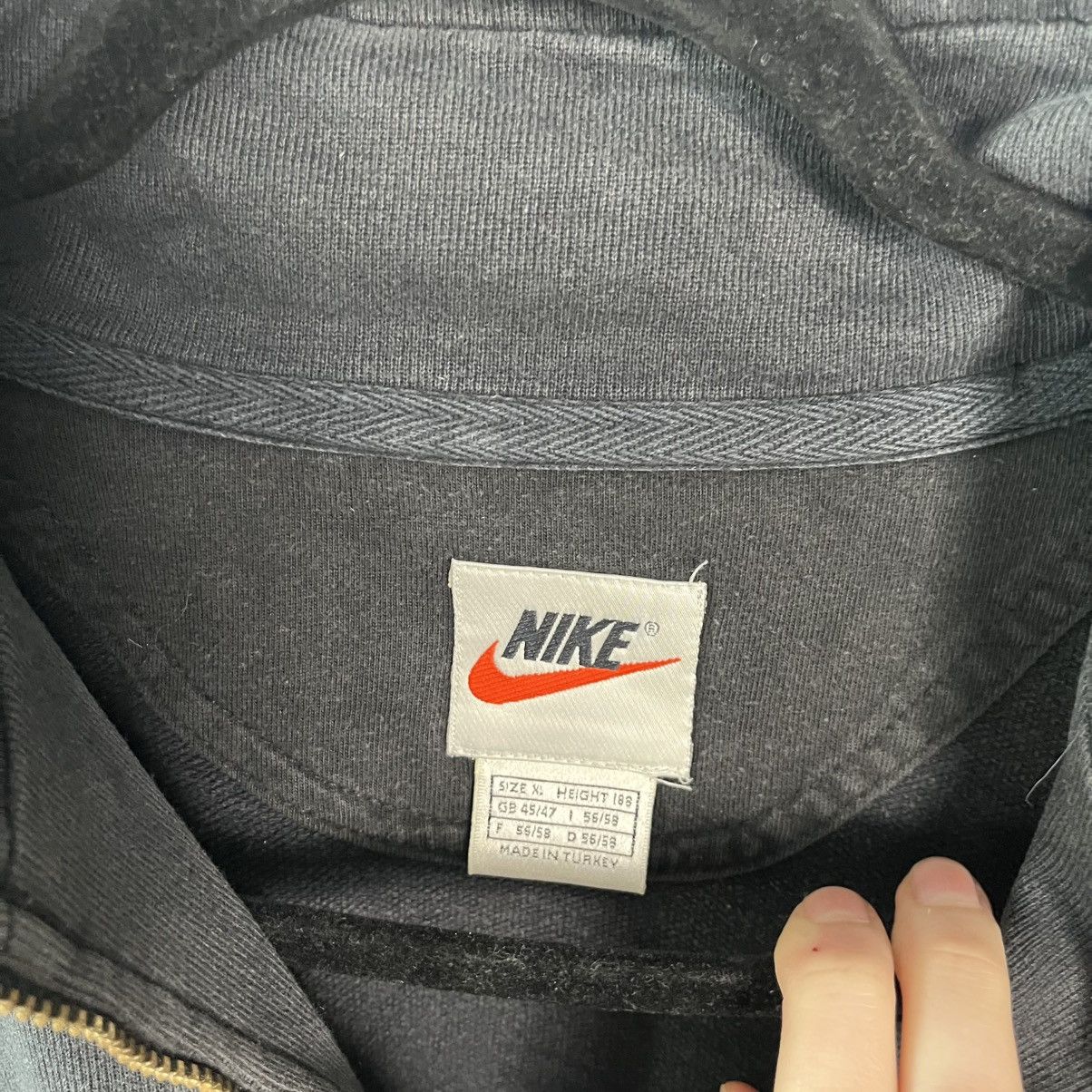 Nike Vintage Nike Quarter Zip Sweatshirt Black Faded XL Swoosh Size US XL / EU 56 / 4 - 9 Thumbnail