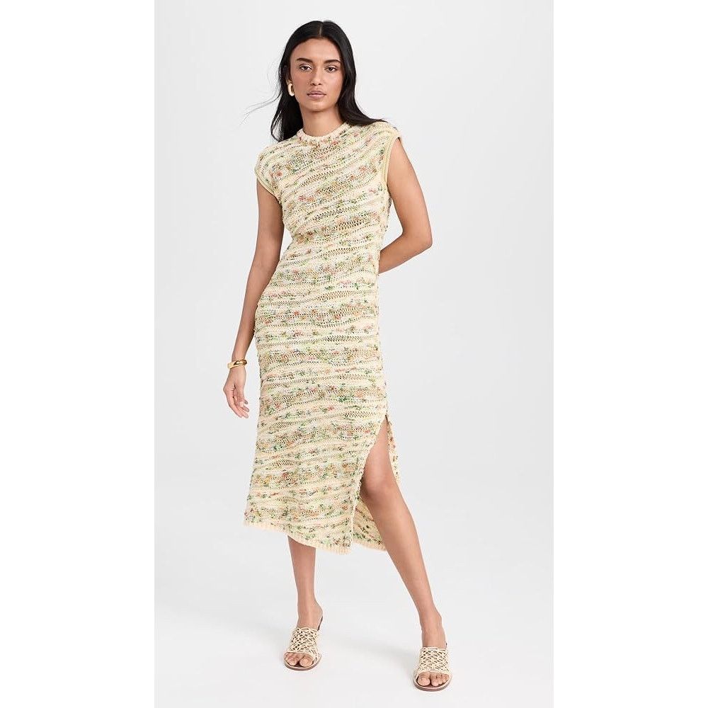 Ulla Johnson Ulla Johnson Dune Dress Confetti knit midi yellow size M Size M / US 6-8 / IT 42-44 - 15 Thumbnail