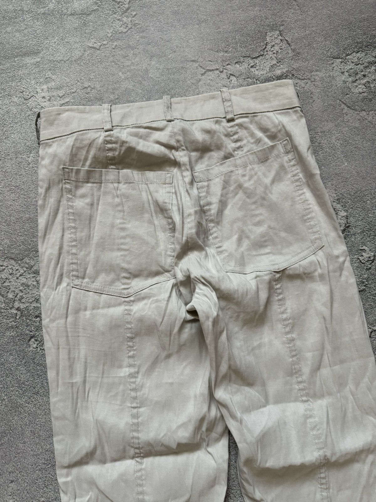 Annette Gortz × Japanese Brand Annette Gortz 38 linen light gray pant trouser chino relaxed Size 26" / US 2 / IT 38 - 11 Thumbnail