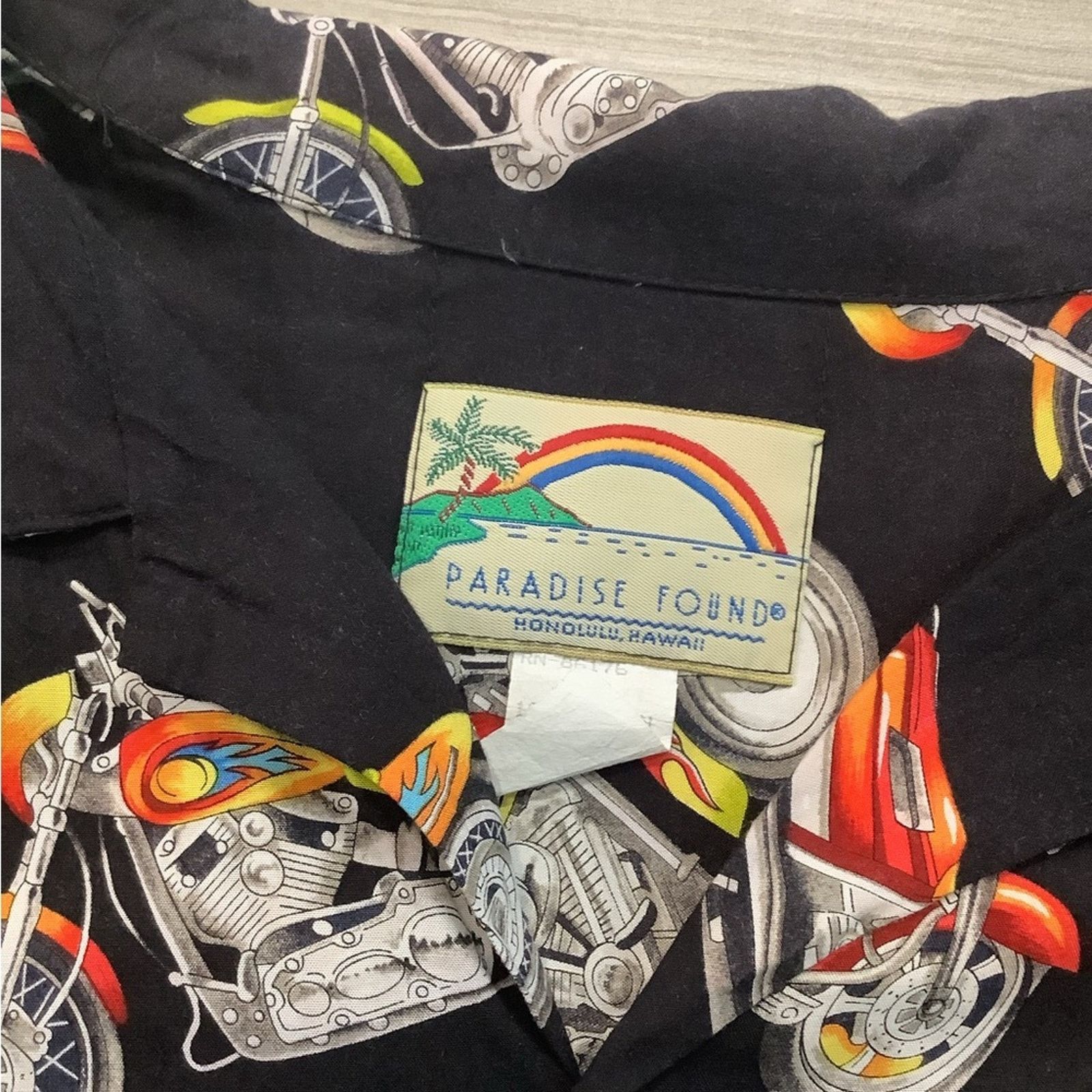 Paradise Found VTg Hawaiian Motorcycle shirt Size US XL / EU 56 / 4 - 3 Thumbnail