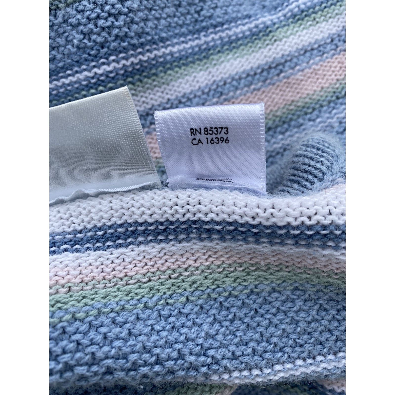 Ralph & Russo Russ striped knit top light cotton Hong Kong size L A000183 Size L / US 10 / IT 46 - 5 Thumbnail