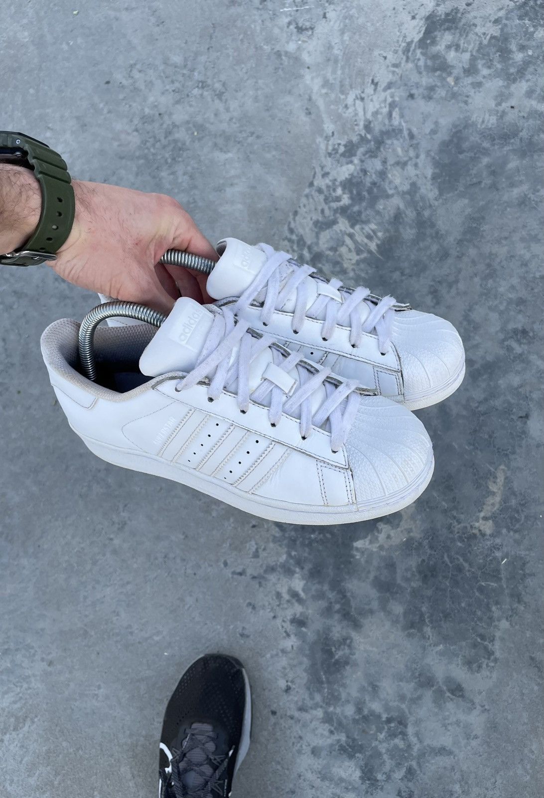 Adidas × Vintage ADIDAS Y2K SUPERSTAR JAPAN DRILL AVANT GARDE HYPE SNEAKERS Size US 8.5 / IT 38.5 - 11 Thumbnail