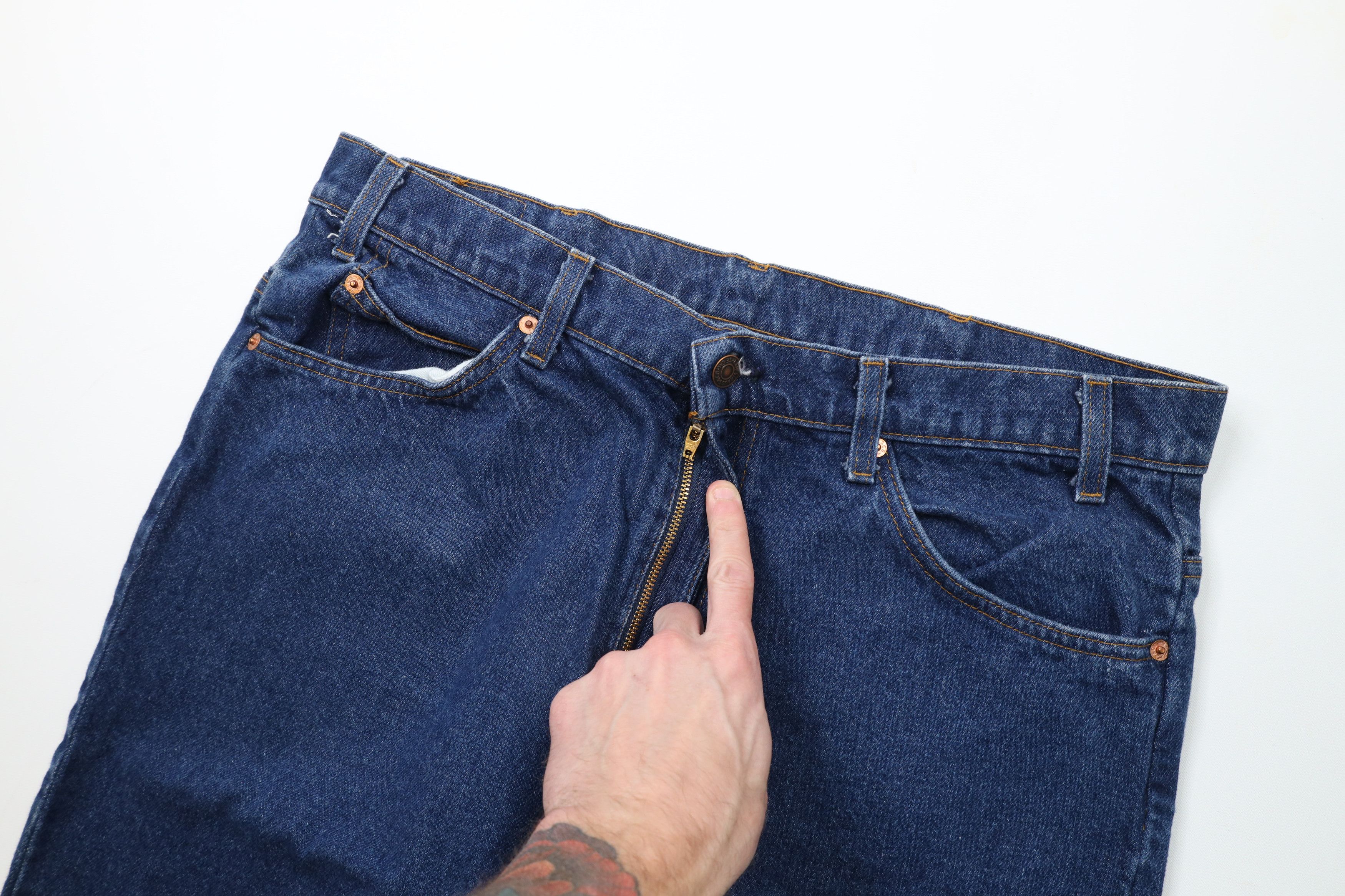 Levi's × Vintage Vintage 80s Levis 517 Orange Tab Wide Leg Denim Jeans USA Size US 36 / EU 52 - 7 Thumbnail