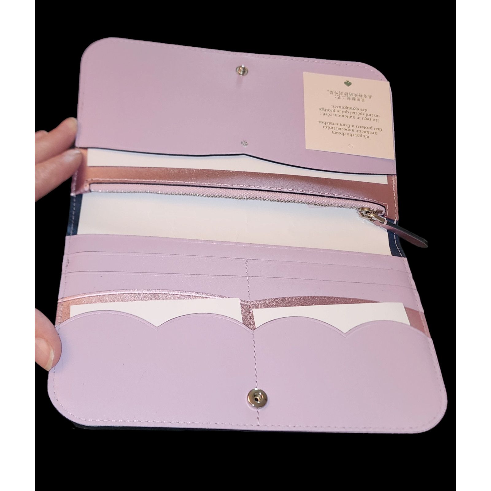 Kate Spade Kate Spade Nadine Lilac Metallic Colorblock clutch wallet Size ONE SIZE - 3 Thumbnail