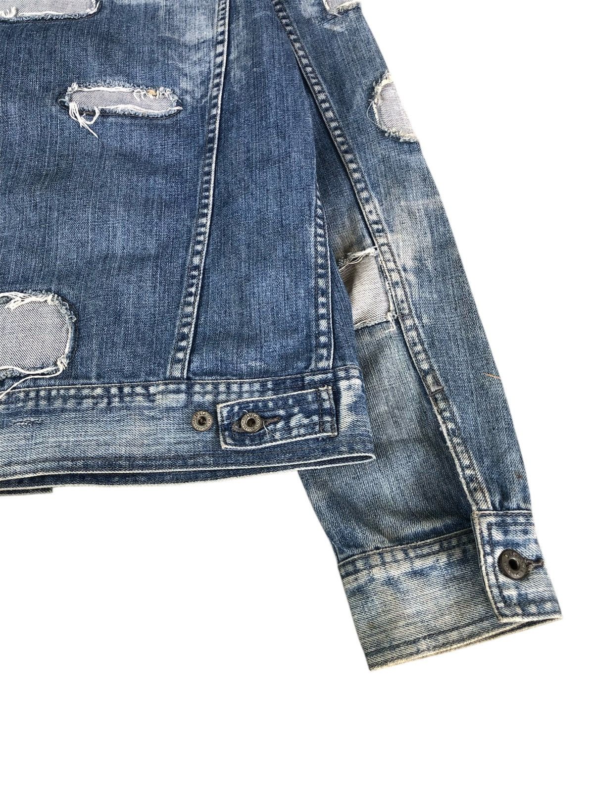 Dolce & Gabbana Dolce & Gabbana Boro Patchwork Distressed Denim Jacket Size US S / EU 44-46 / 1 - 15 Thumbnail