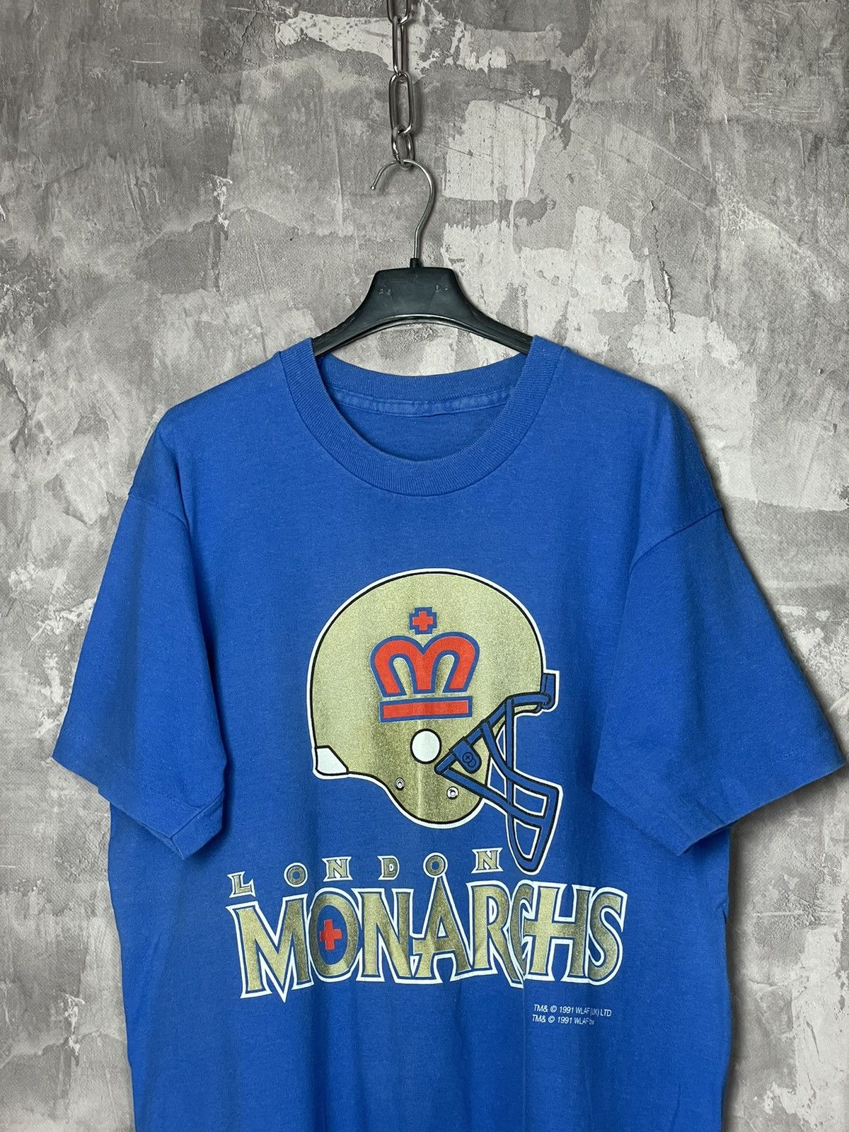 Vintage Vintage 90s London Monarchs Tshirt 1999 NFL Crewneck Size US XL / EU 56 / 4 - 2 Thumbnail