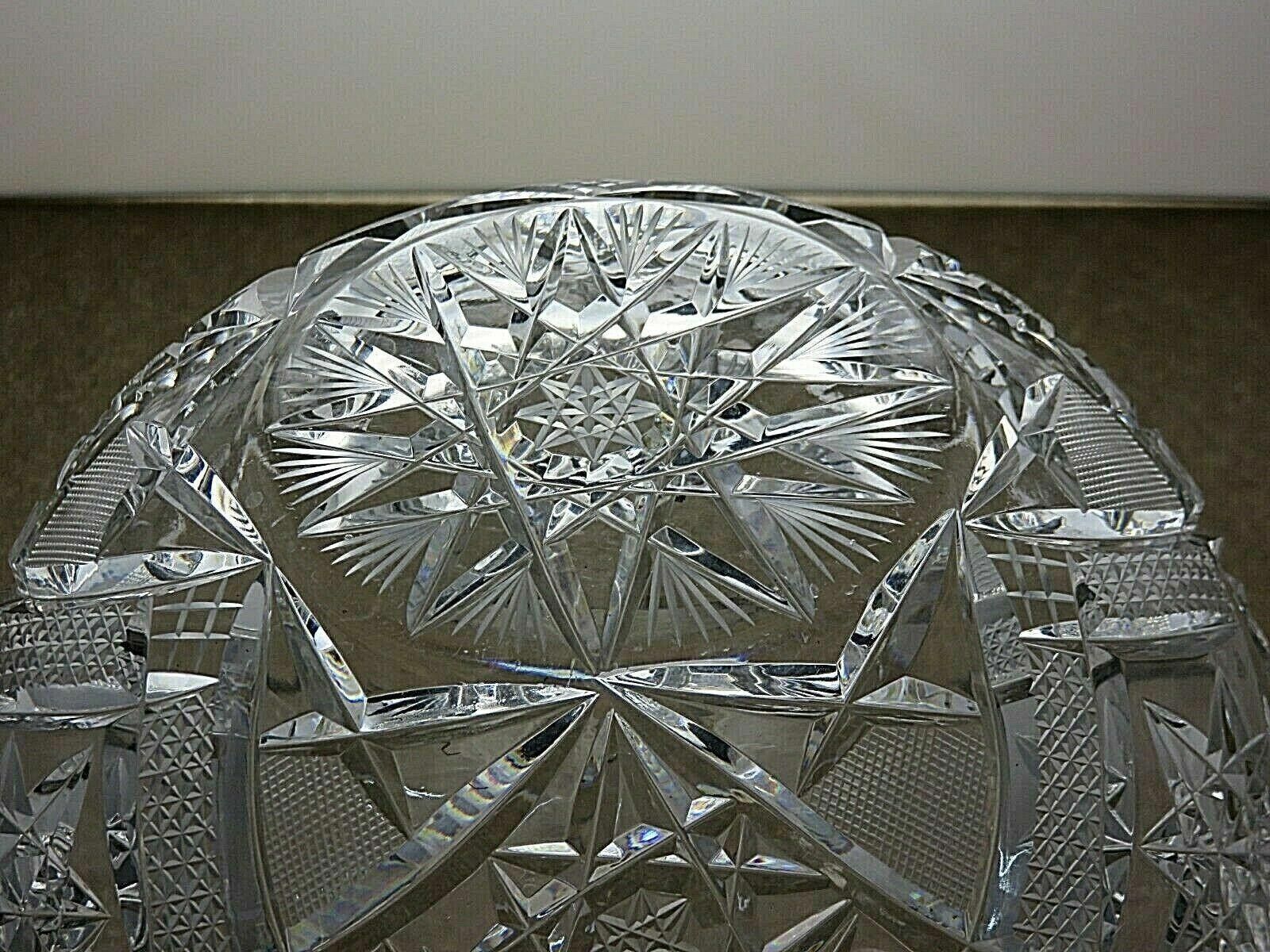 American Eagle Outfitters American Brilliant Period Crystal Cut Glass Serving Bowl Size ONE SIZE - 6 Thumbnail