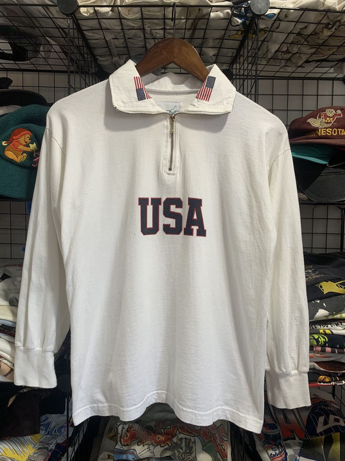 Other Half Zipper USA Longsleeve Shirt Size US S / EU 44-46 / 1 - 1 Thumbnail