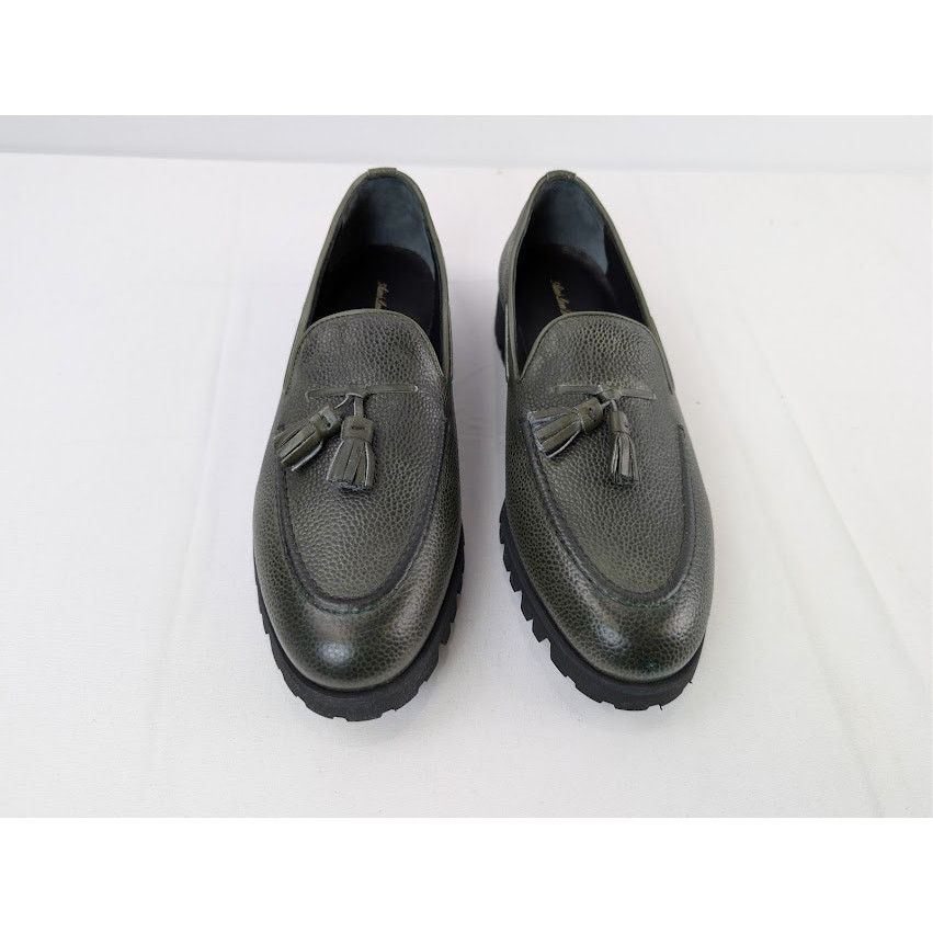 Aime Leon Dore o1rshd1 Leather Tassel Loafers Boots in Green Size US 8.5 / EU 41-42 - 10 Thumbnail