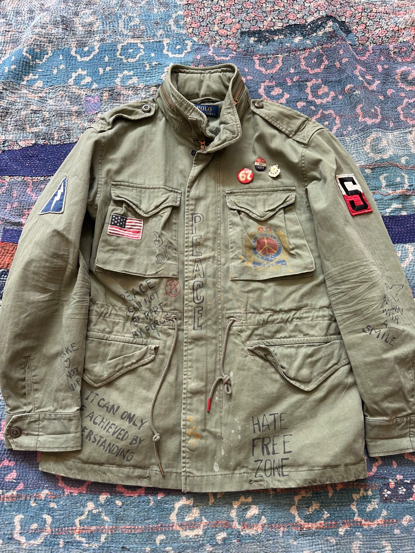 RRL Ralph Lauren RRL Anti-War M65 Jacket M Good Condition Size US M / EU 48-50 / 2 - 1 Thumbnail