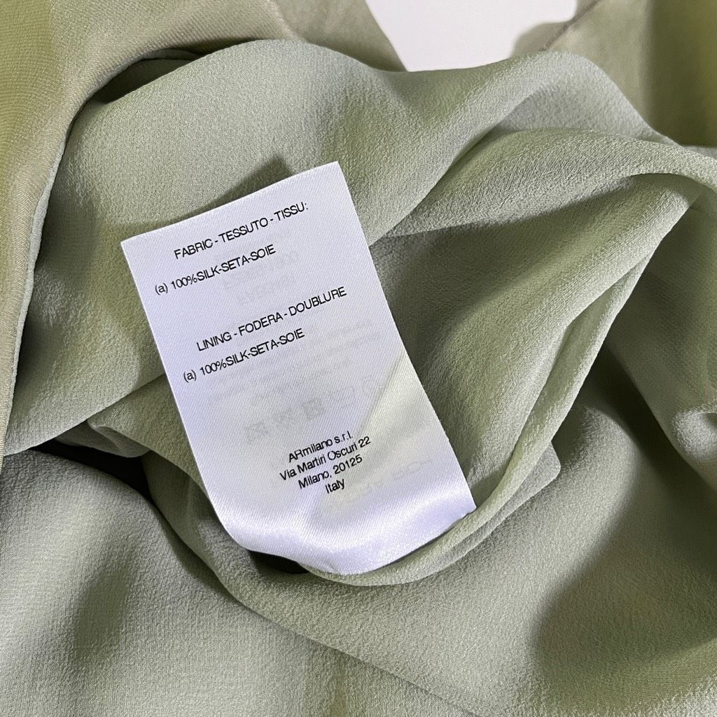 Alessandra Rich Alessandra Rich Ruffle Gown in Olive Green Size XS / US 0-2 / IT 36-38 - 12 Thumbnail
