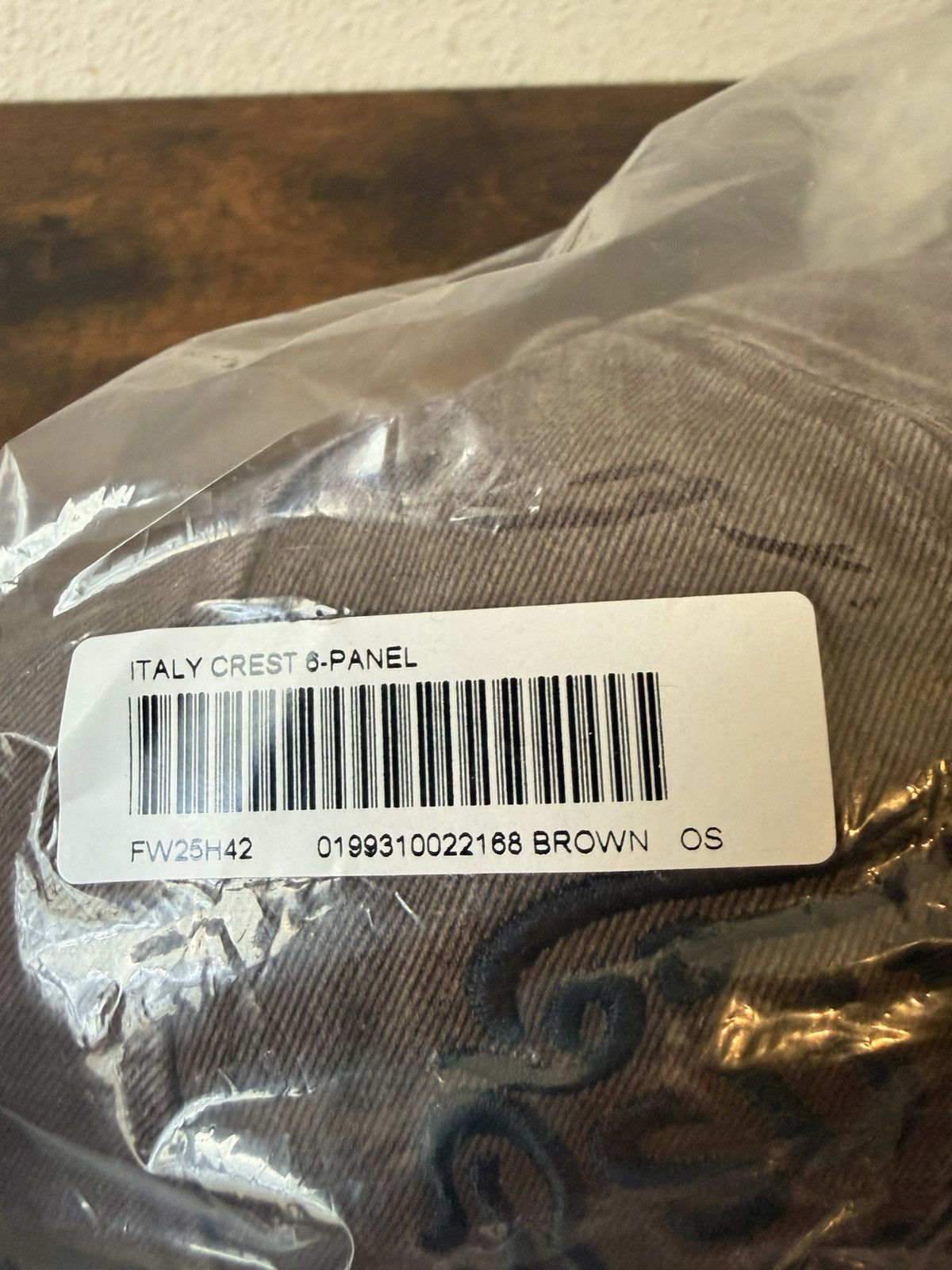 Supreme Supreme Italy Crest 6-Panel Brown (FW25) Size ONE SIZE - 3 Thumbnail