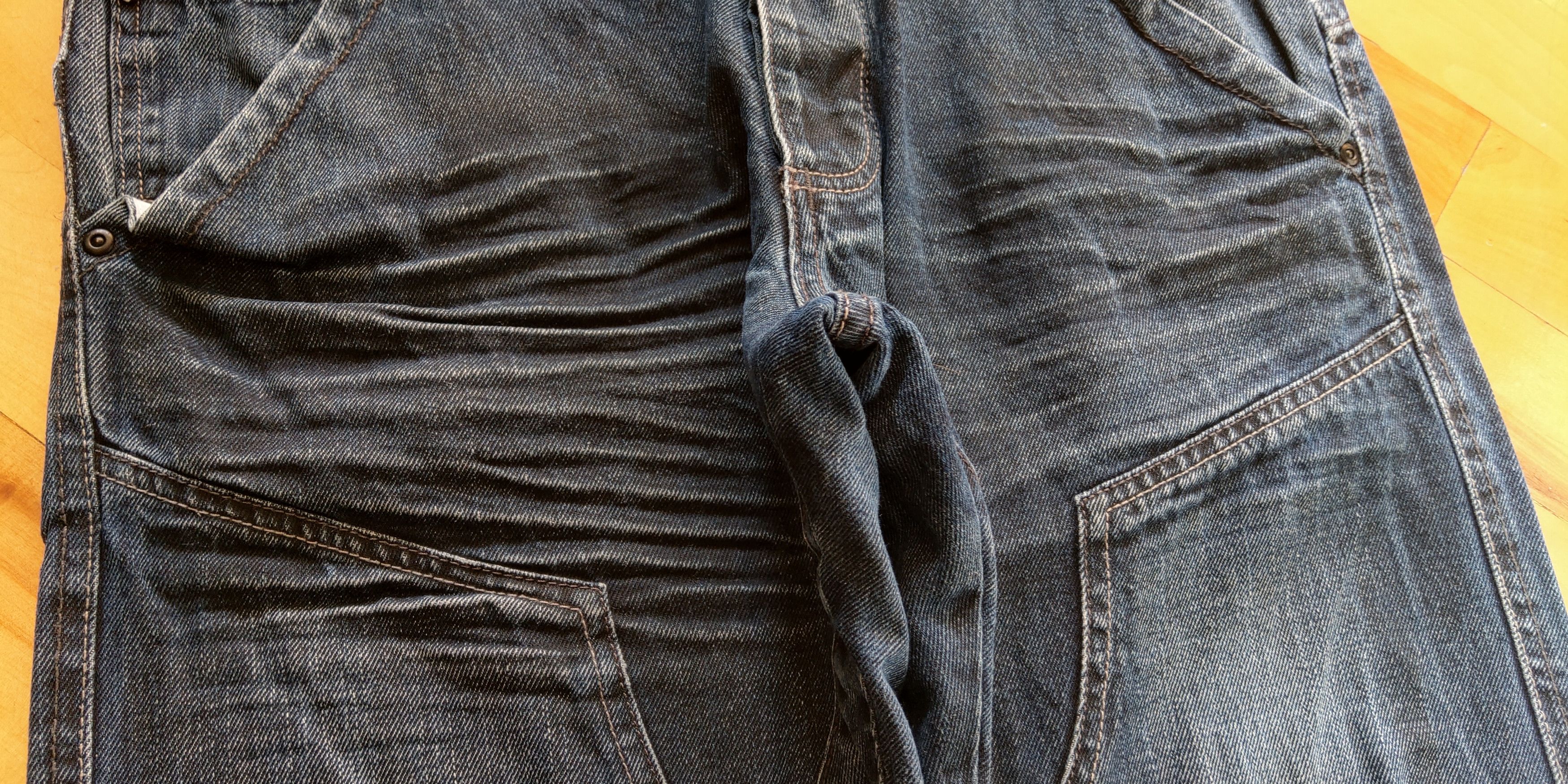 Vintage Skinny Baggy Stacked Pants Flared Alt Neo Denim Goth 33 Size US 33 - 3 Thumbnail