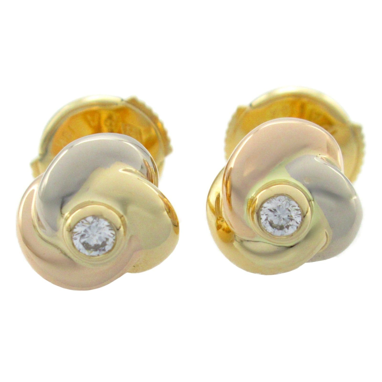 Cartier Cartier Baby Trinity Diamond Earrings K18 (Yellow Gold) K18Wg (White K18Pg (Pink Gold)/Diamond Clear Size ONE SIZE - 1 Thumbnail