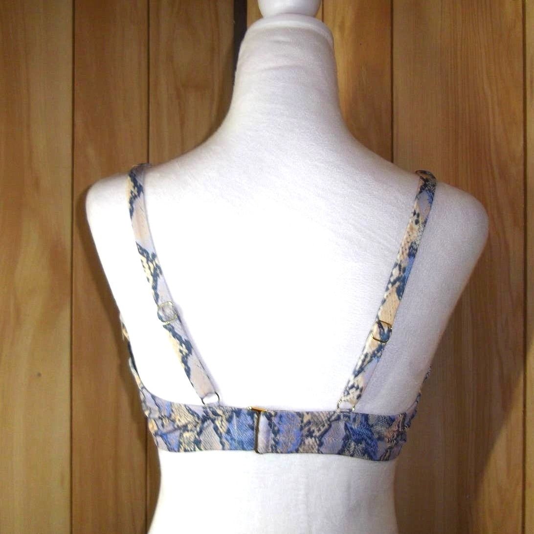 Other NWT Shade & Shore Snake Print Underwire Bikini Top 38D Size ONE SIZE - 2 Thumbnail