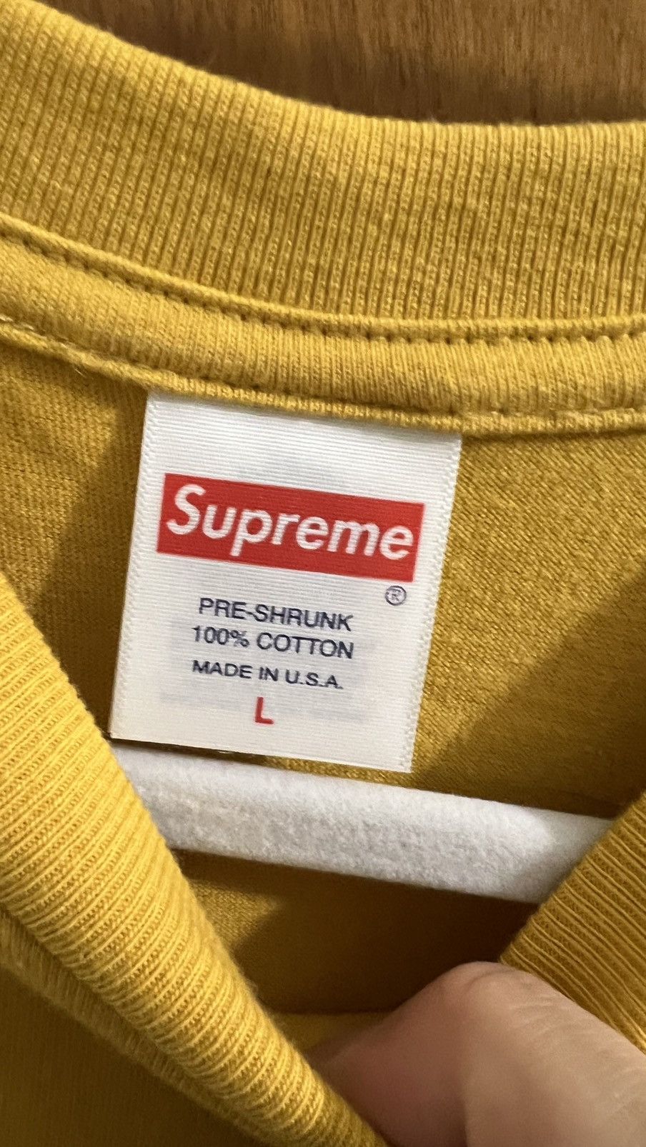 Supreme Supreme Skeleton Tee Large Mustard Yellow Size US L / EU 52-54 / 3 - 2 Thumbnail
