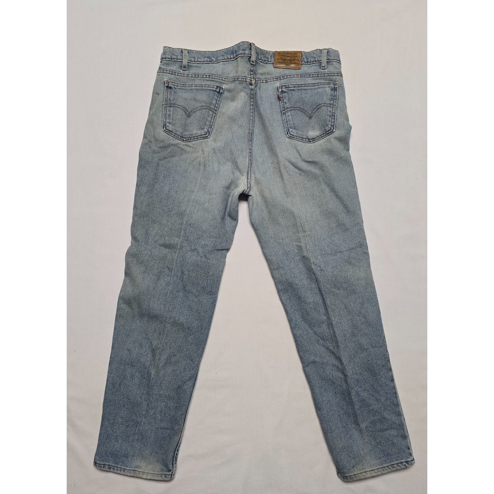 Levi's Levis 540 Flex Denim Jeans Mens 42x30 Light Wash Relaxed Fit Size US 42 / EU 58 - 5 Thumbnail