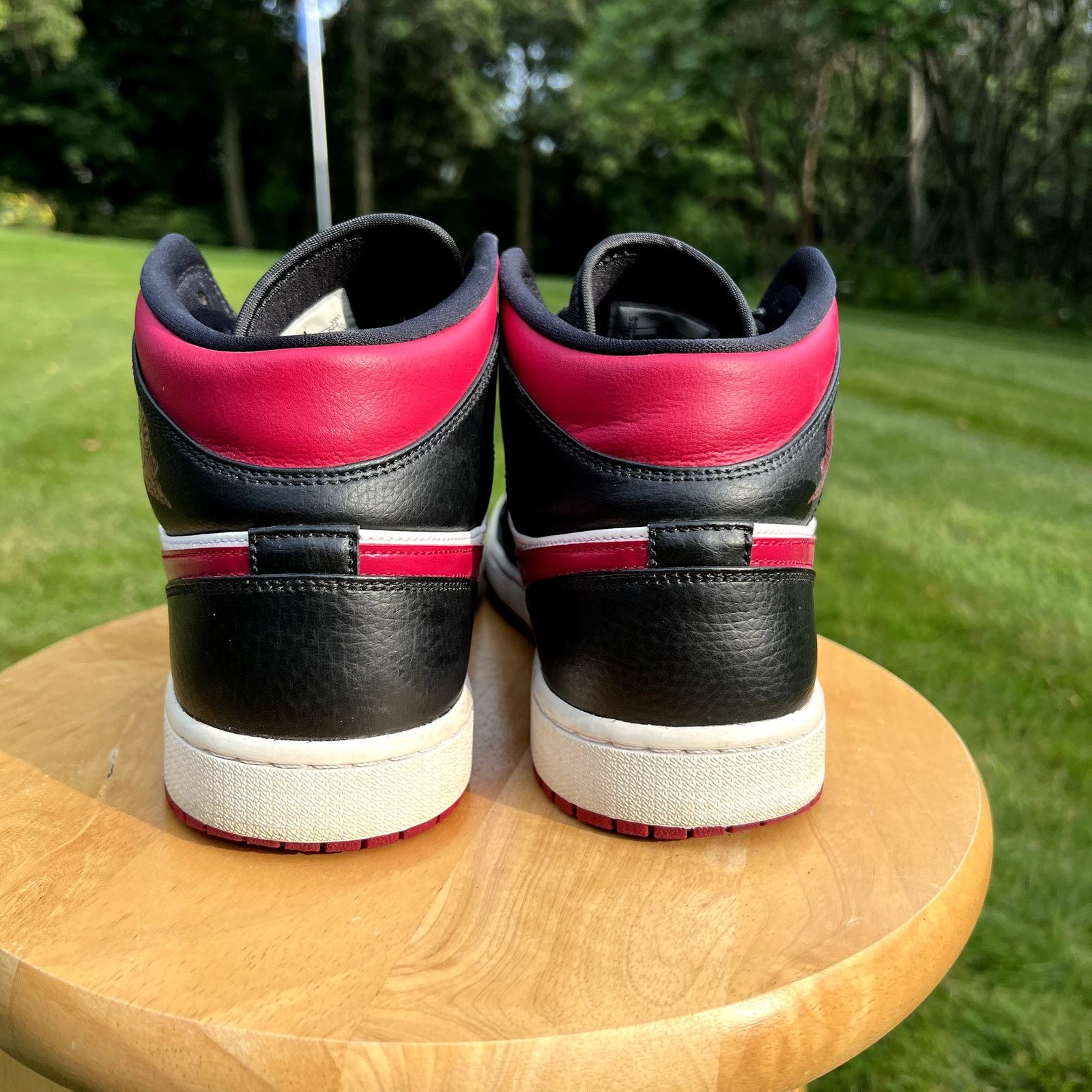 Jordan Brand × Nike Size 10 - Air Jordan 1 Mid Noble Red Men's Shoes - Ships Now Size US 10 / EU 43 - 5 Thumbnail