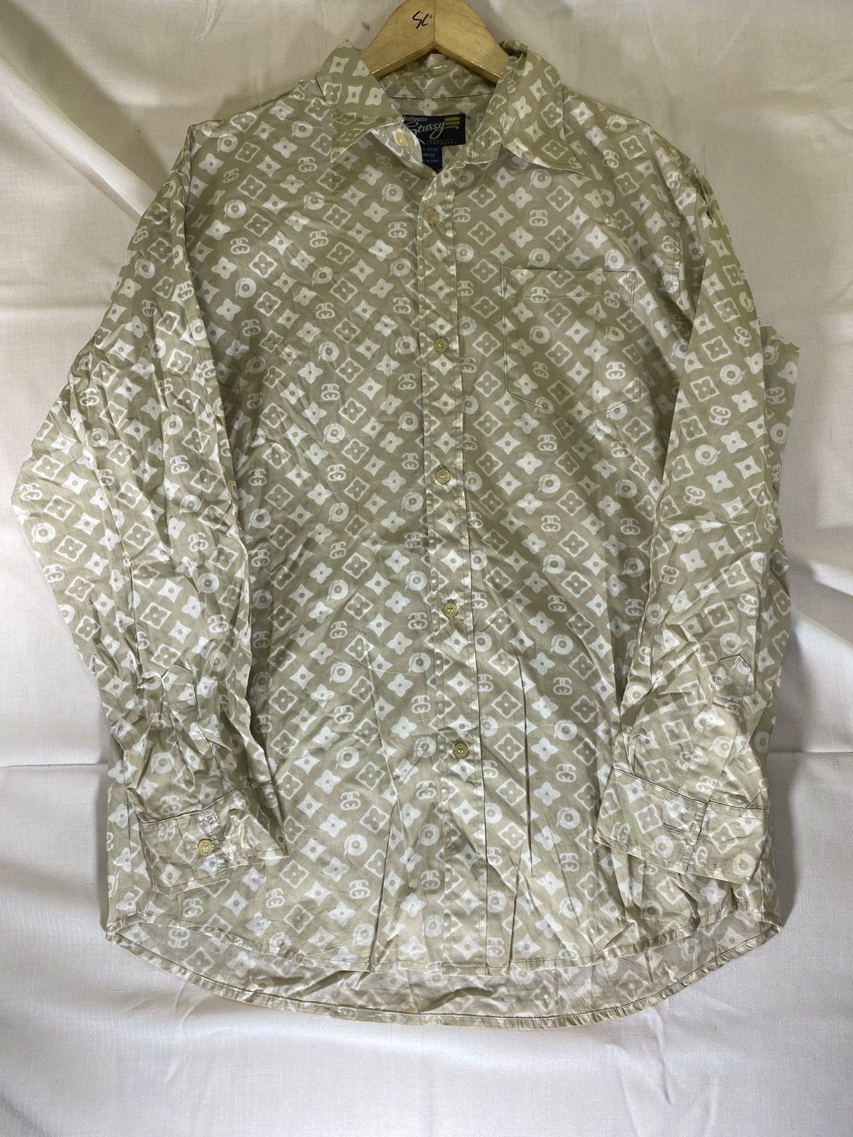 Stussy lv monogram shirt Size US L / EU 52-54 / 3 - 1 Thumbnail