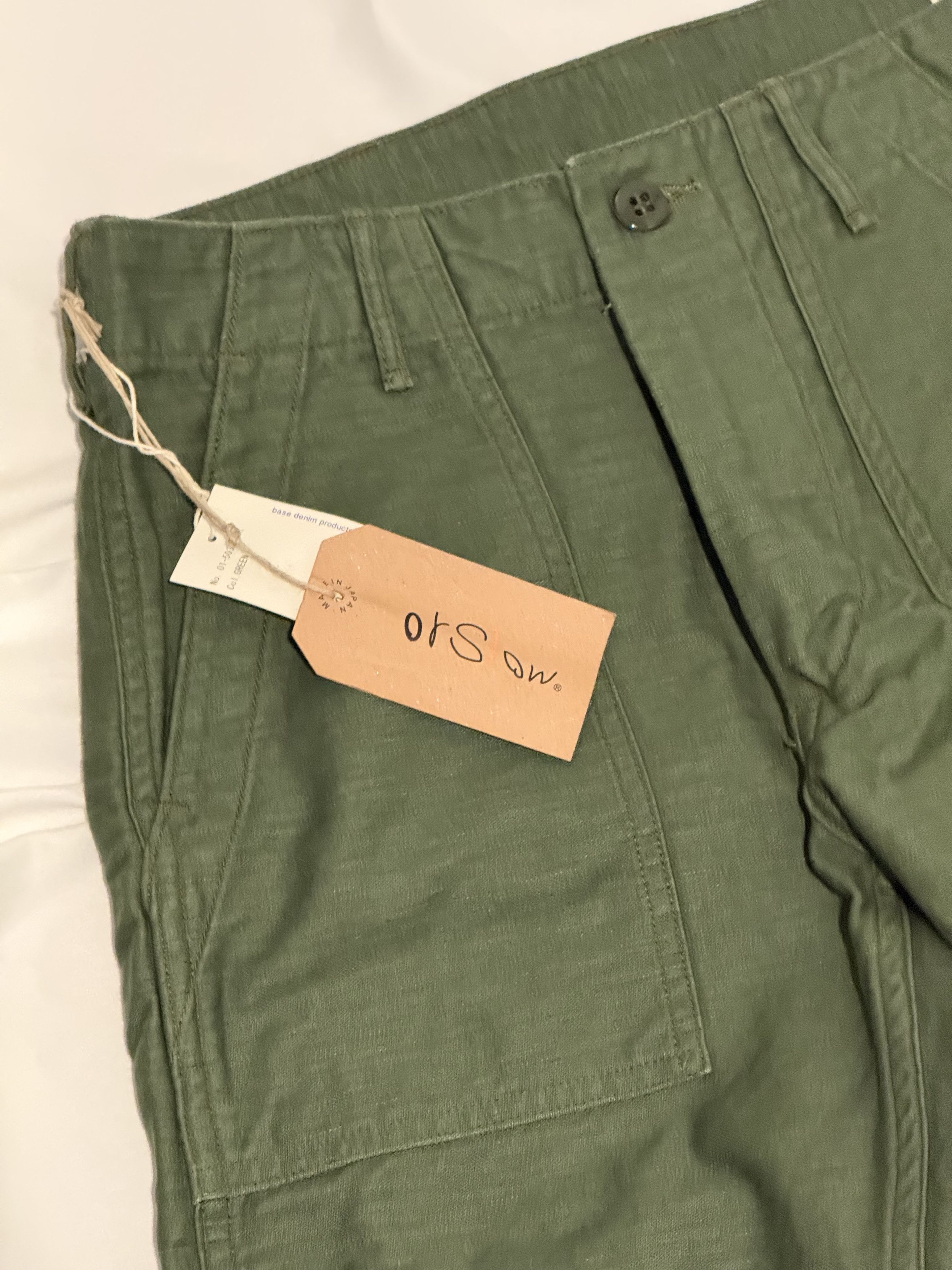 Orslow OrSlow Fatigue Pants - Green - Size 0 (~29) - Brand New Size US 29 - 3 Thumbnail