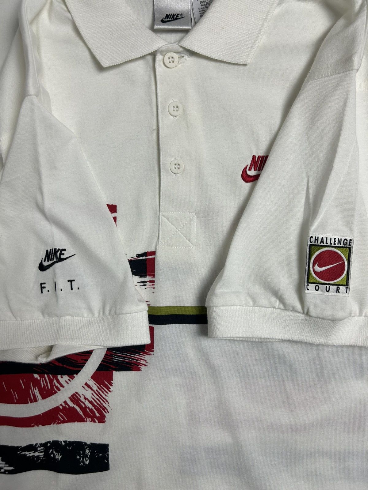 Nike Vintage 00’s Nike Challenger Court Polo T-Shirt Size US S / EU 44-46 / 1 - 7 Thumbnail