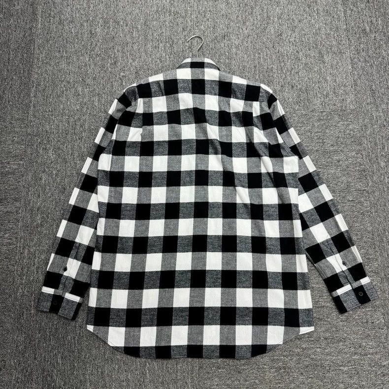 Balenciaga Balenciaga Black and White Checkered Flannel Shirt-2506 Size US S / EU 44-46 / 1 - 5 Thumbnail