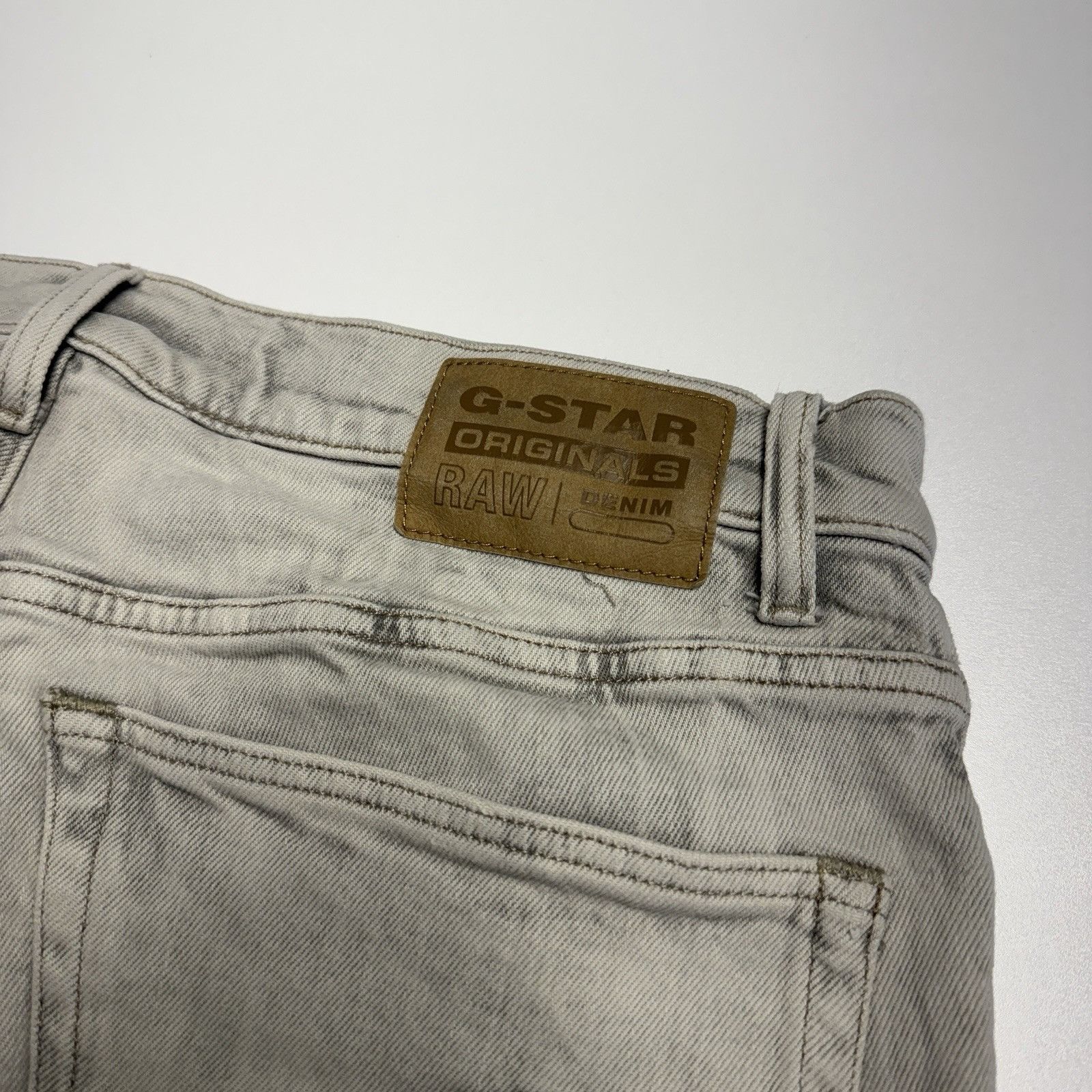 G-Star G-Star Original Raw Denim Jeans Mens Gray 3301 Slim 32x30 (3 Size US 33 - 5 Thumbnail