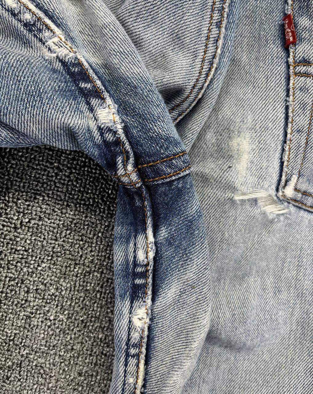 Levi's Vintage 90s Levi's Rare Trashed Punk Jeans Denim Pants Size US 30 / EU 46 - 13 Thumbnail