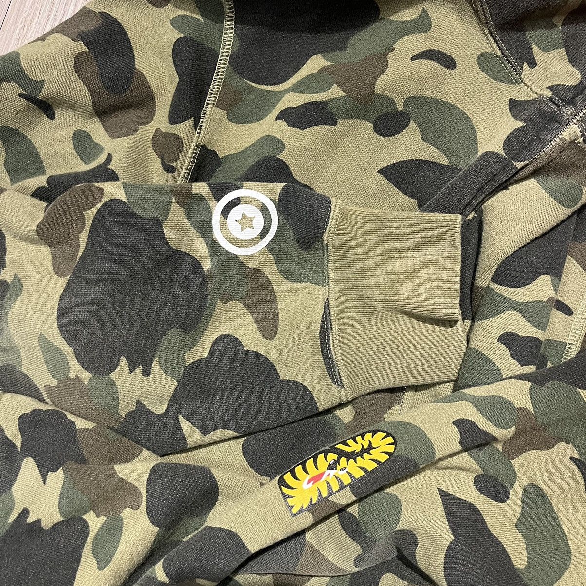 Bape Rare Bape Full Zip Green Shark Hoodie Size US L / EU 52-54 / 3 - 9 Thumbnail