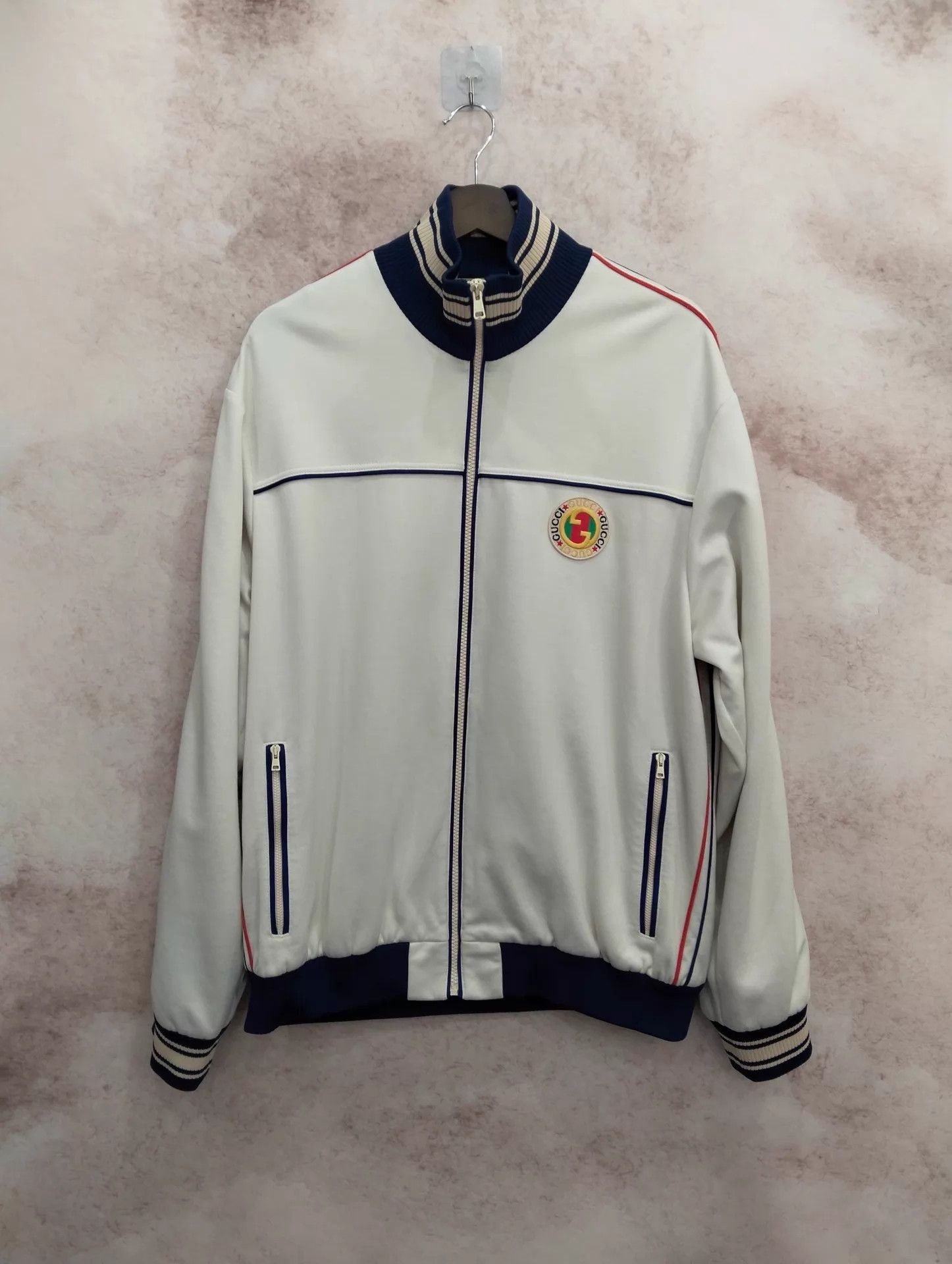 Gucci GUCCI Striped Zip-Up Collar Long Sleeve Jacket M Size US M / EU 48-50 / 2 - 1 Thumbnail