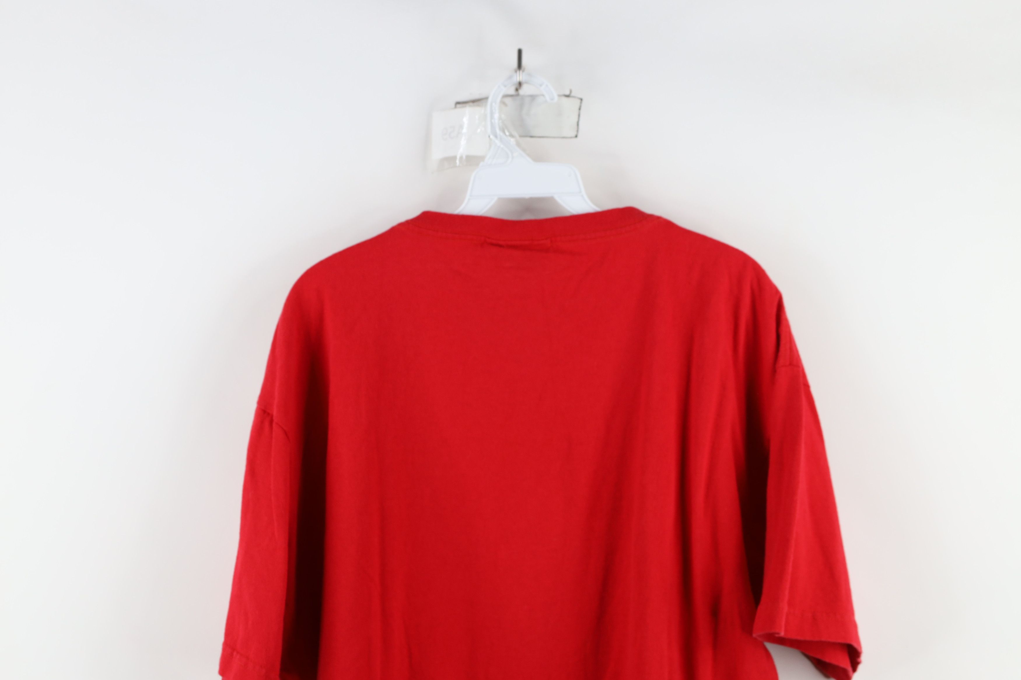 Nautica × Vintage Vintage 90s Nautica Baggy Fit Cotton T-Shirt Red USA Size US L / EU 52-54 / 3 - 12 Thumbnail