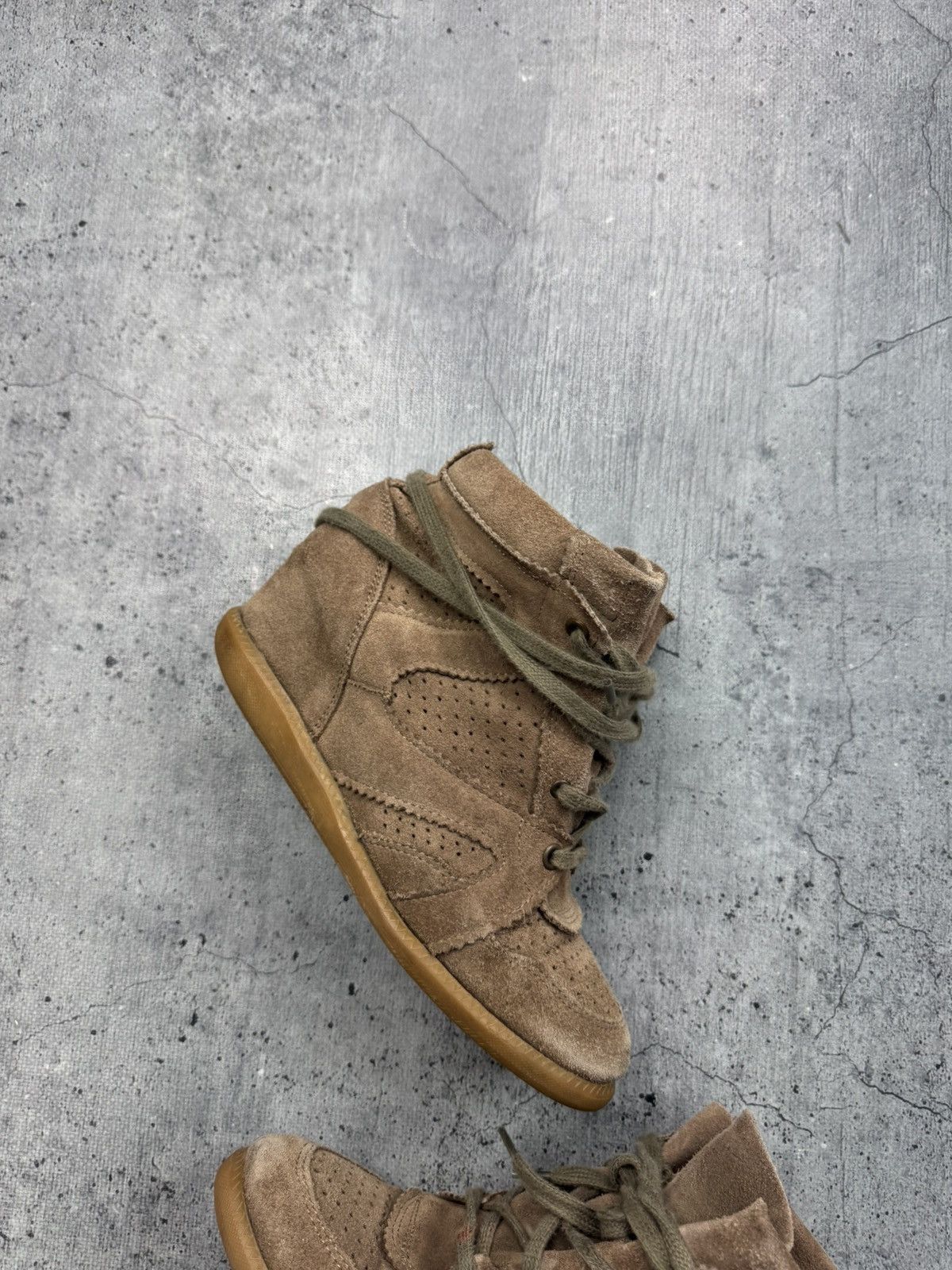 Other Unbranded Isabel Marant Style Bekett Wedge Sneakers Shoes Size US 9 / IT 39 - 5 Thumbnail