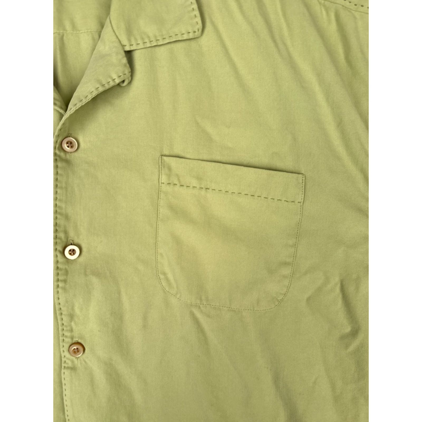 Tommy Bahama VINTAGE Tommy Bahama Shirt Men 2XL Green Silk Button Up Hawaiian Camp Pocket READ Size US XXL / EU 58 / 5 - 6 Thumbnail