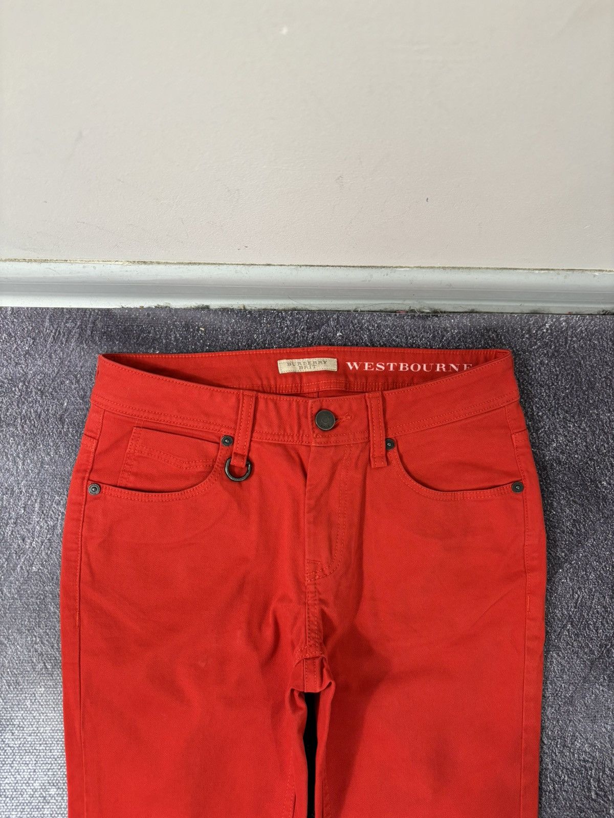 Burberry Burberry Brit Westbourne Women’s Red Skinny Ankle Jeans Size 25" / US 0 / IT 36 - 5 Thumbnail