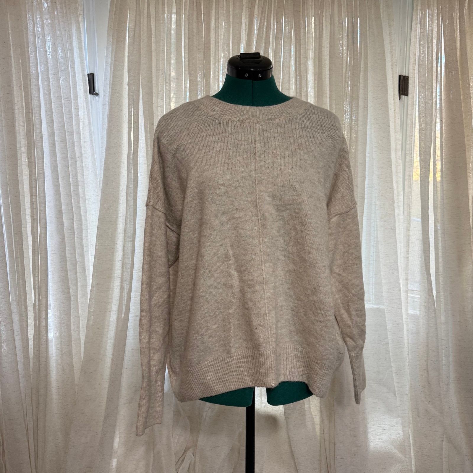 Vince Camuto Vince Camuto Oversized Beige Sweater | Sz S Size S / US 4 / IT 40 - 2 Thumbnail