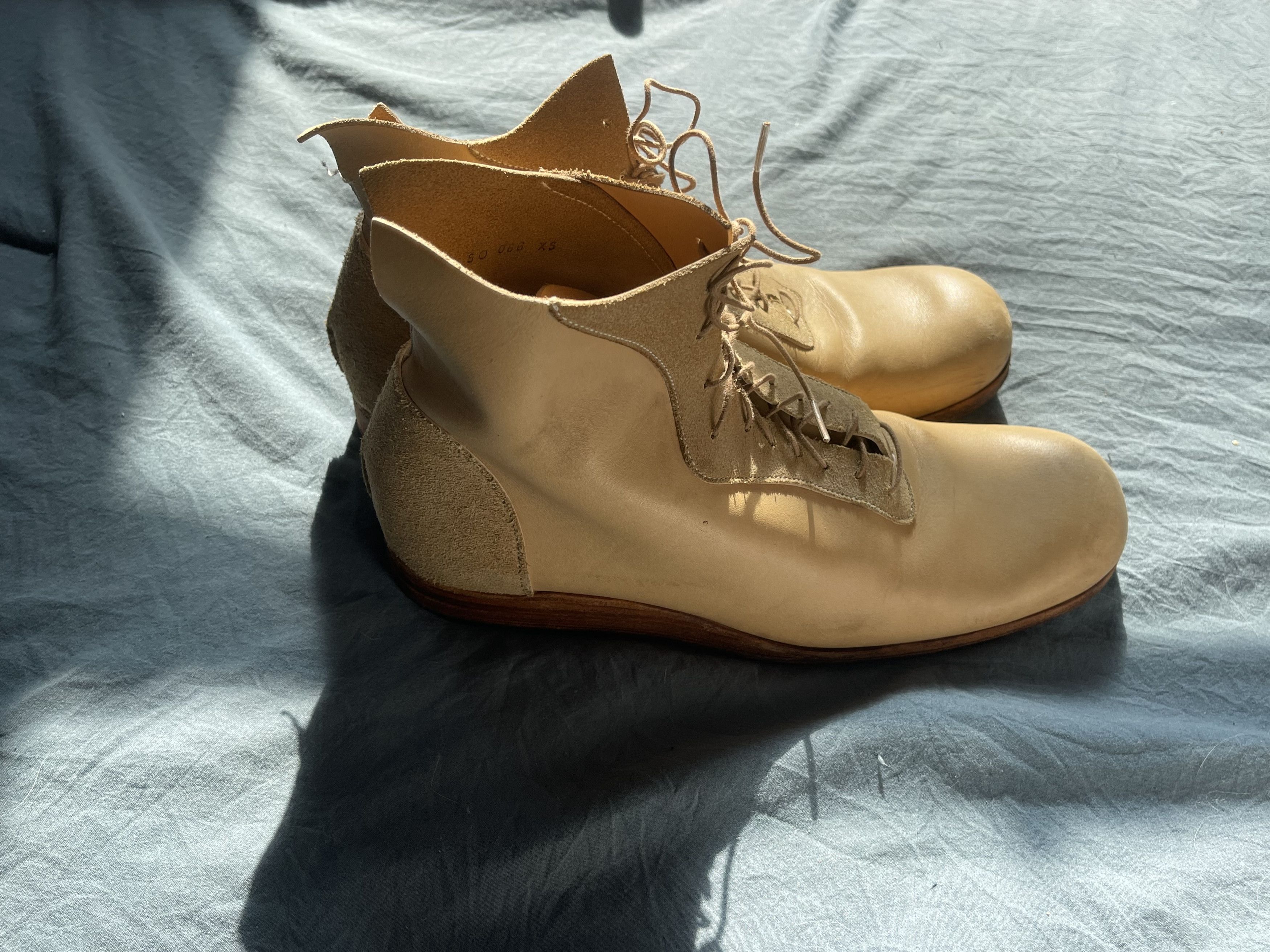 Takahiromiyashita The Soloist. Takahiromiyashita The Soloist Lace-Up Natural Leather Boots Size US 8 / IT 38 - 7 Thumbnail