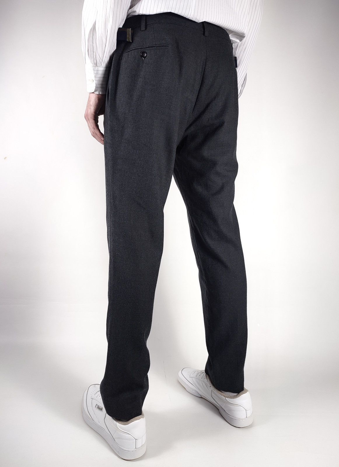 Gucci 00s Archive Gucci Slim Fit Wool Trousers Tom Ford Size US 35 - 8 Thumbnail