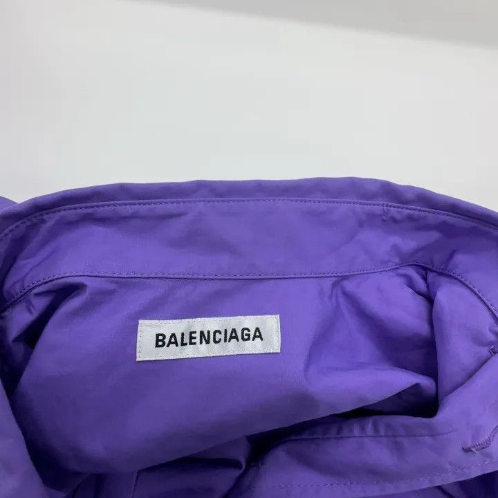Balenciaga Balenciaga Balenciaga Casual Long Sleeve Shirt in Purple - Size US XS / EU 42 / 0 - 3 Thumbnail