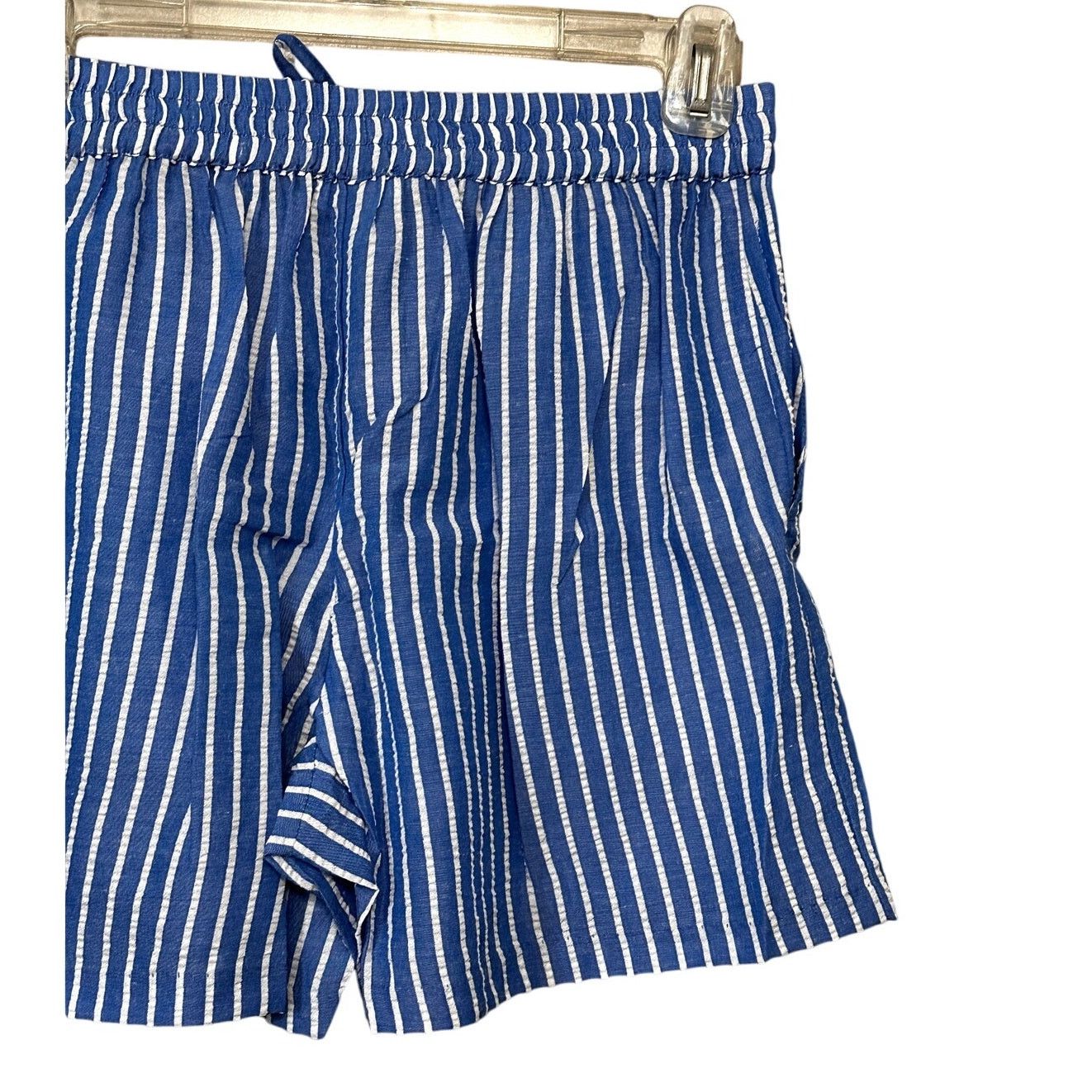 Other Riley & Rae Shorts Elastic Waist Striped Blue/White W XS NWT Size 26" / US 2 / IT 38 - 7 Thumbnail