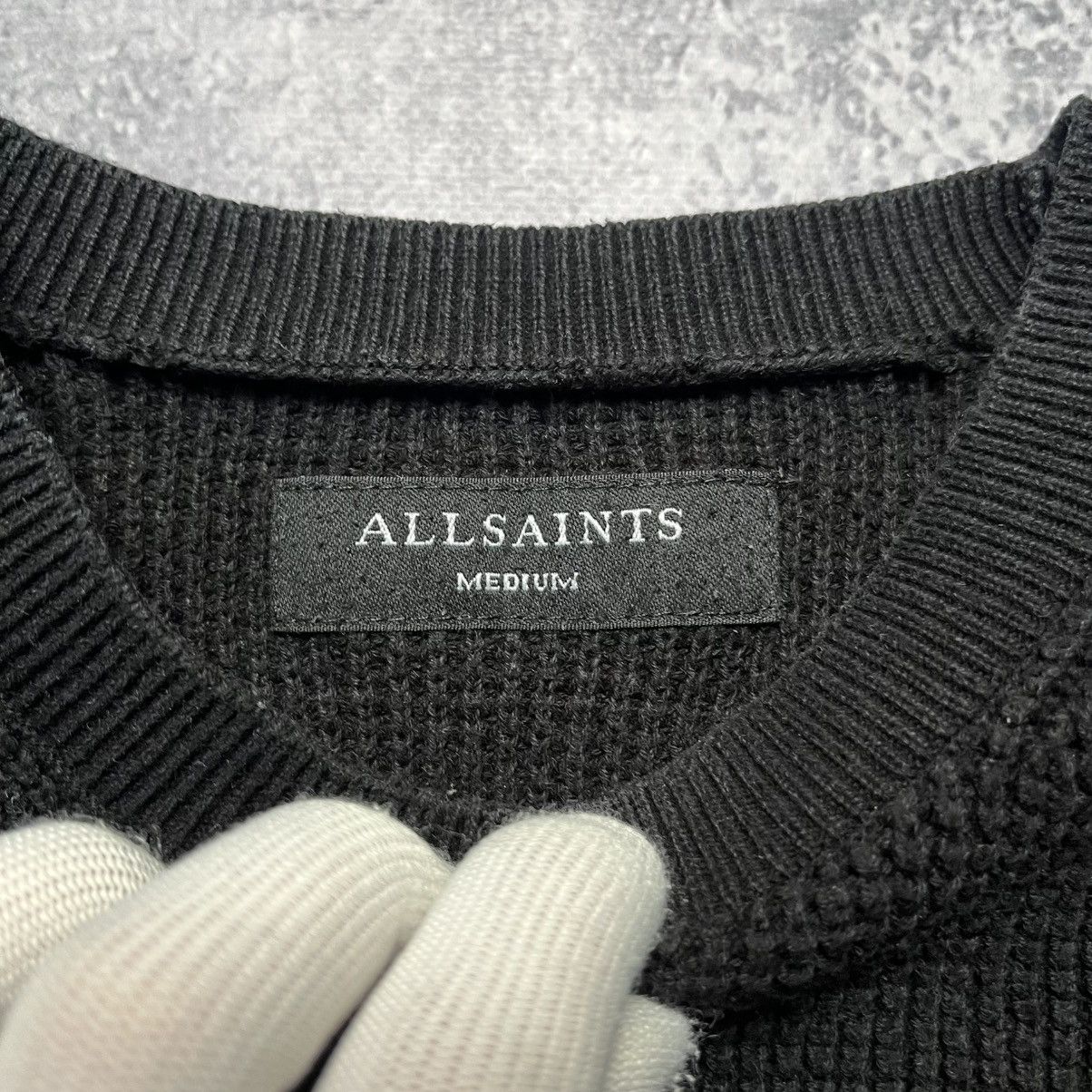 Allsaints × Vintage Vintage Allsaints Black Sweater Streetwear Y2K Designer Size US M / EU 48-50 / 2 - 3 Thumbnail